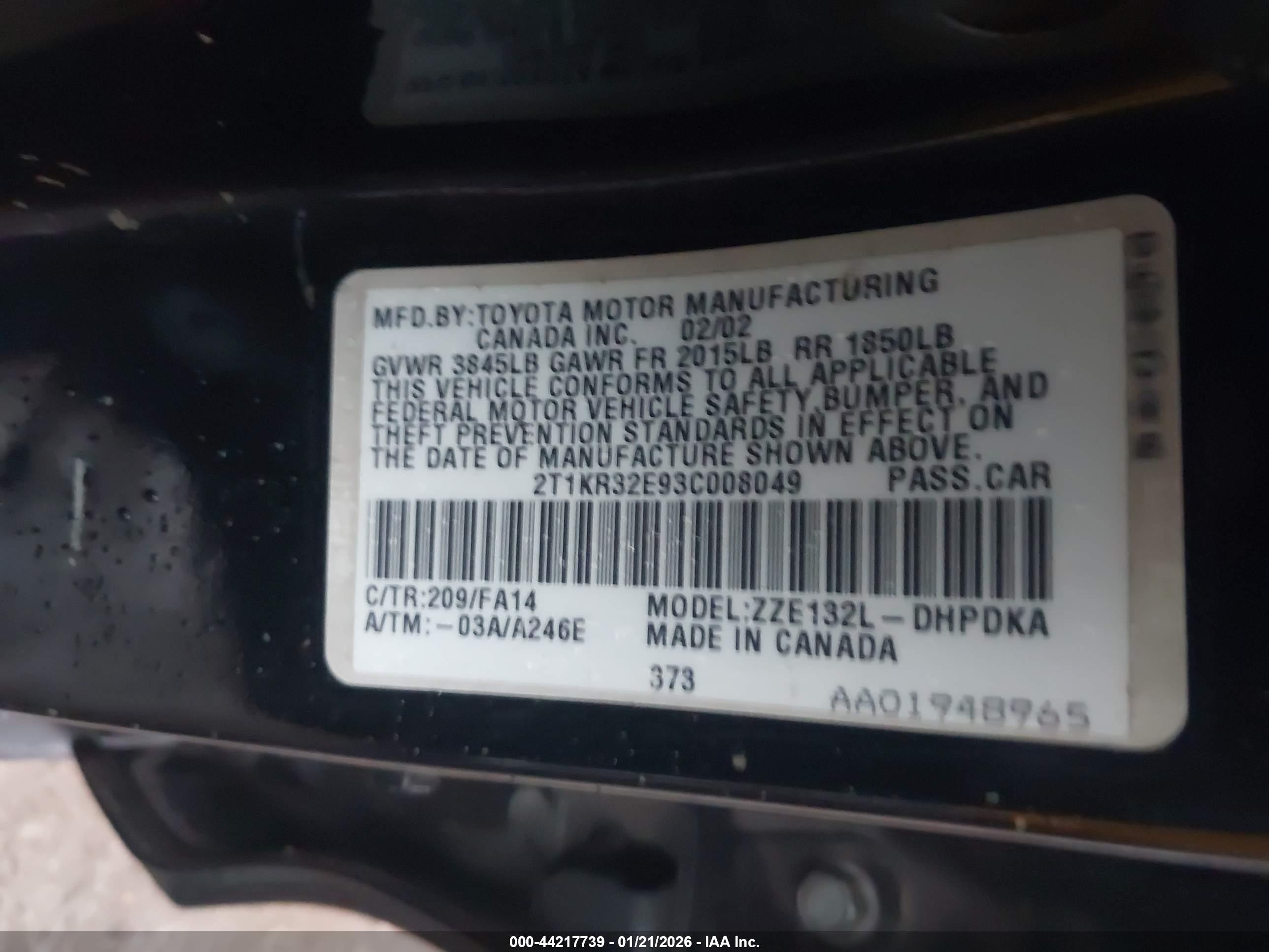 TOYOTA MATRIX image 9