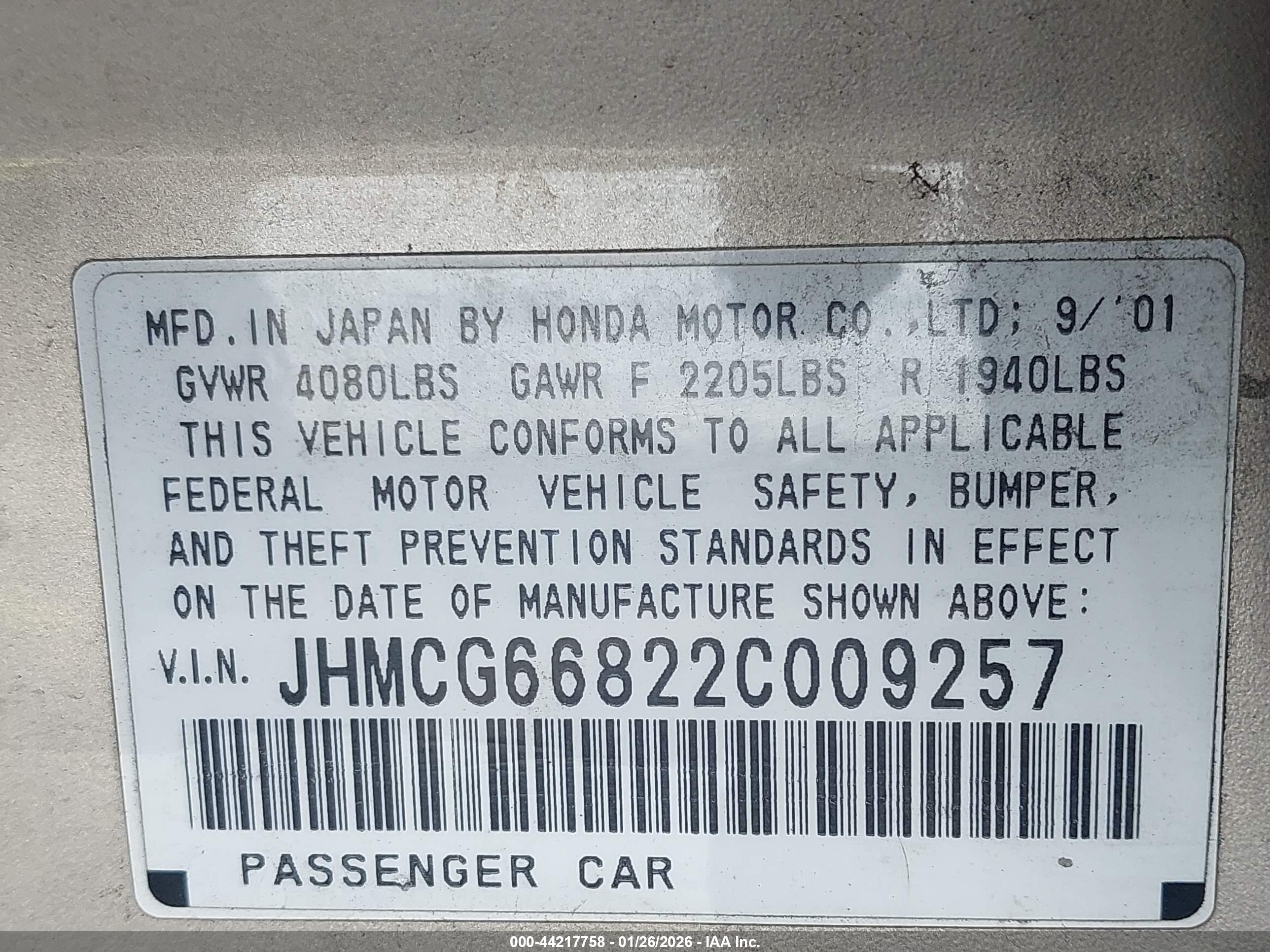 HONDA ACCORD image 9