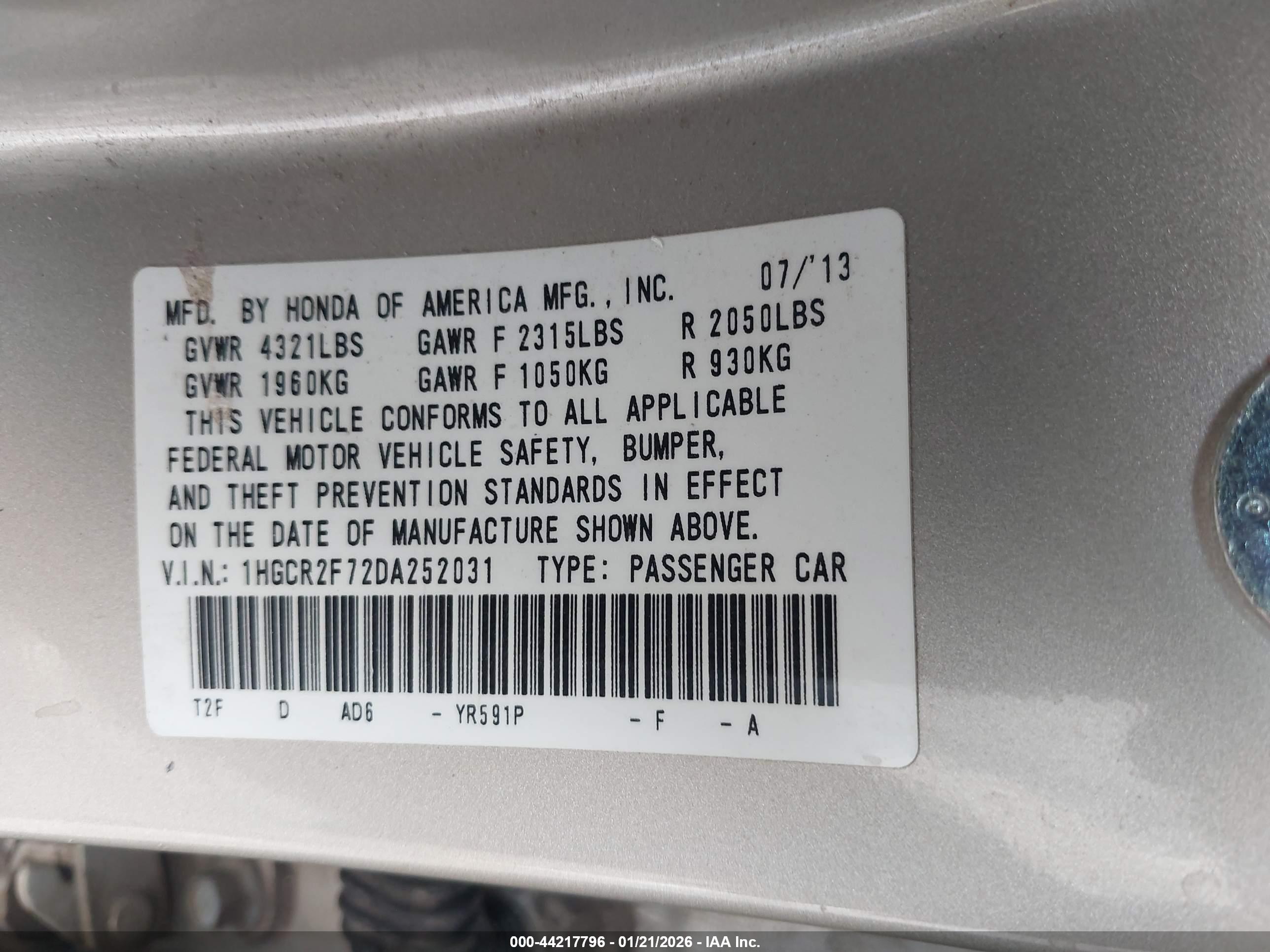 HONDA ACCORD image 9