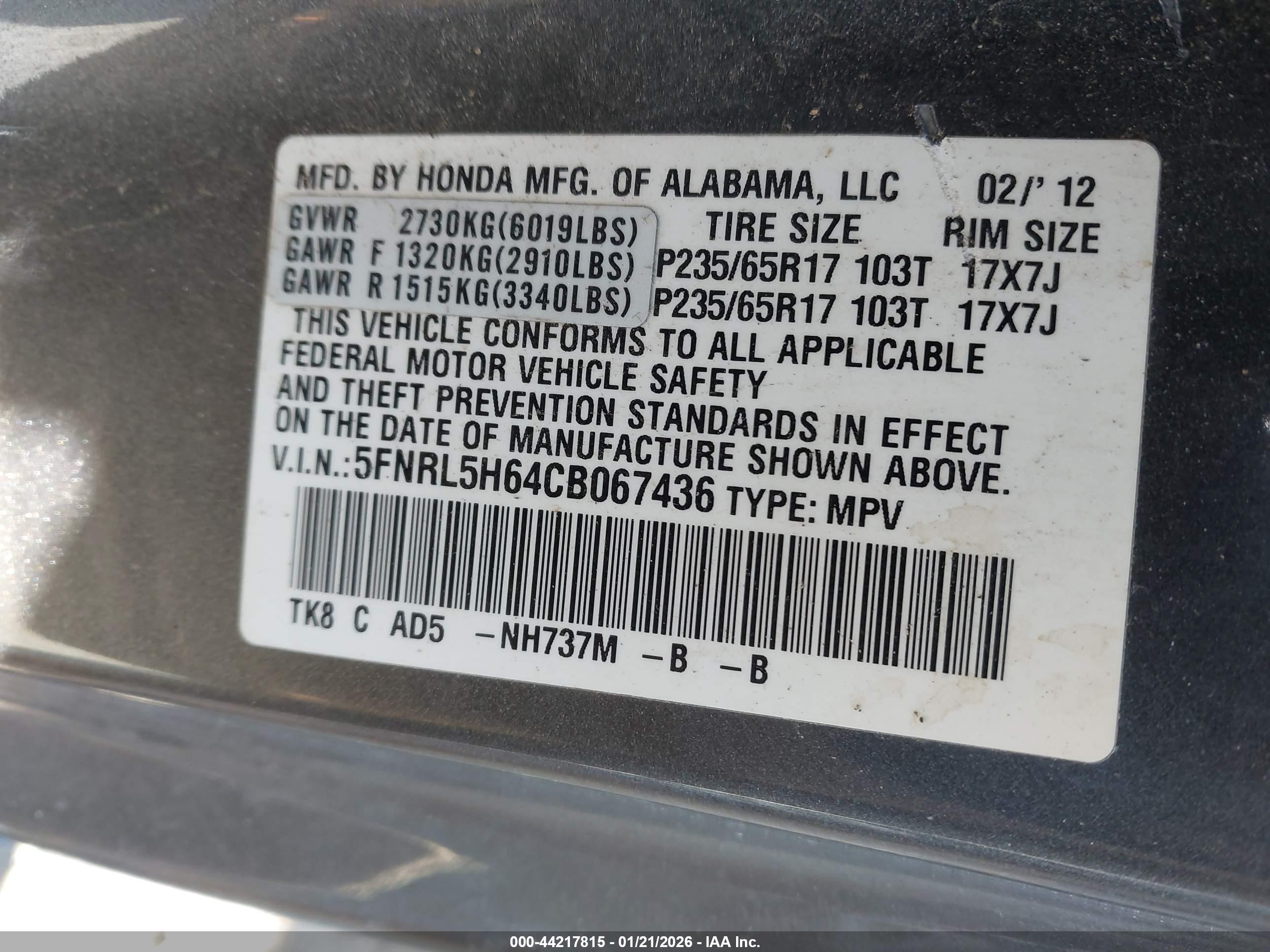 HONDA ODYSSEY image 9