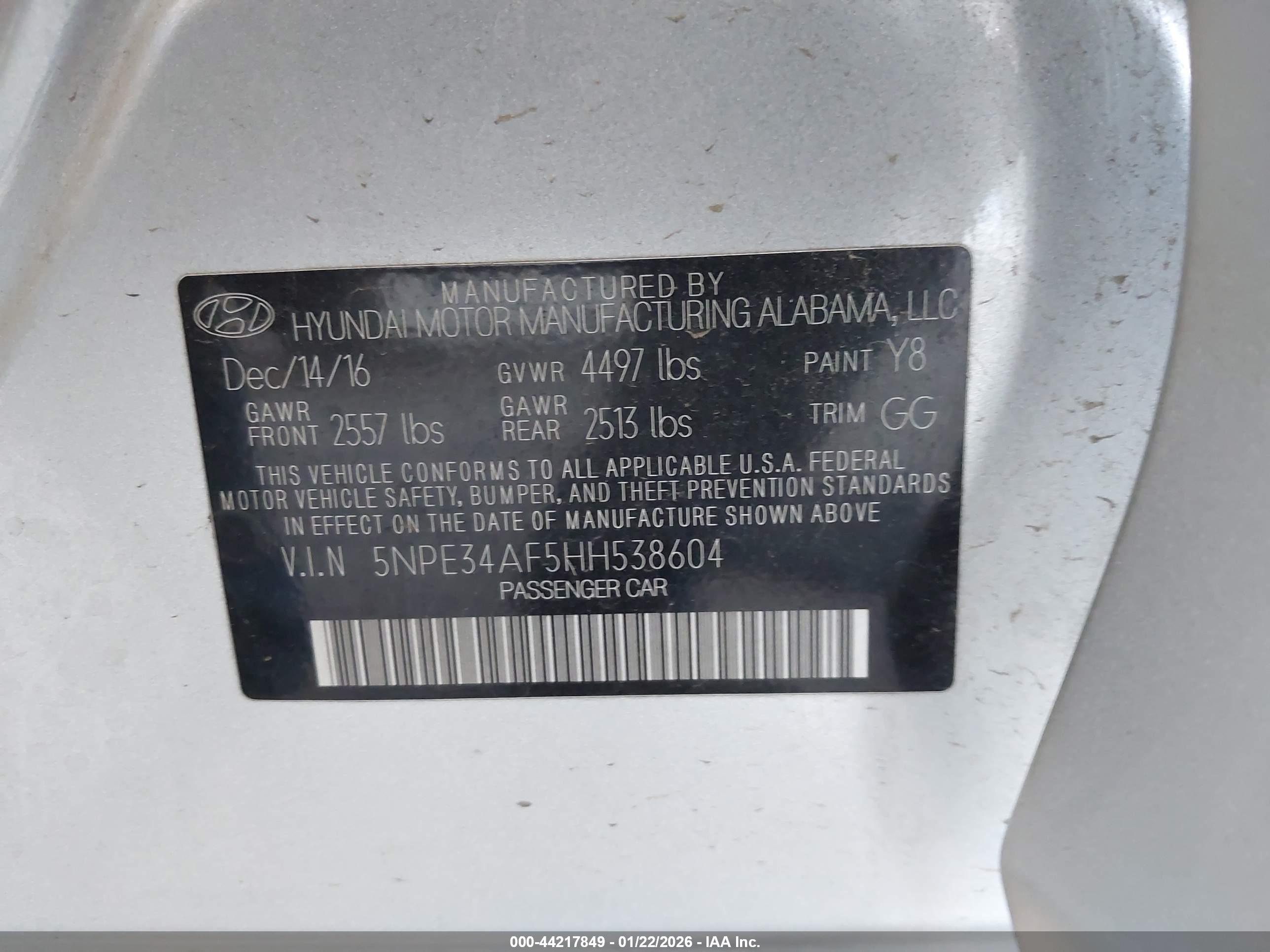 HYUNDAI SONATA image 9