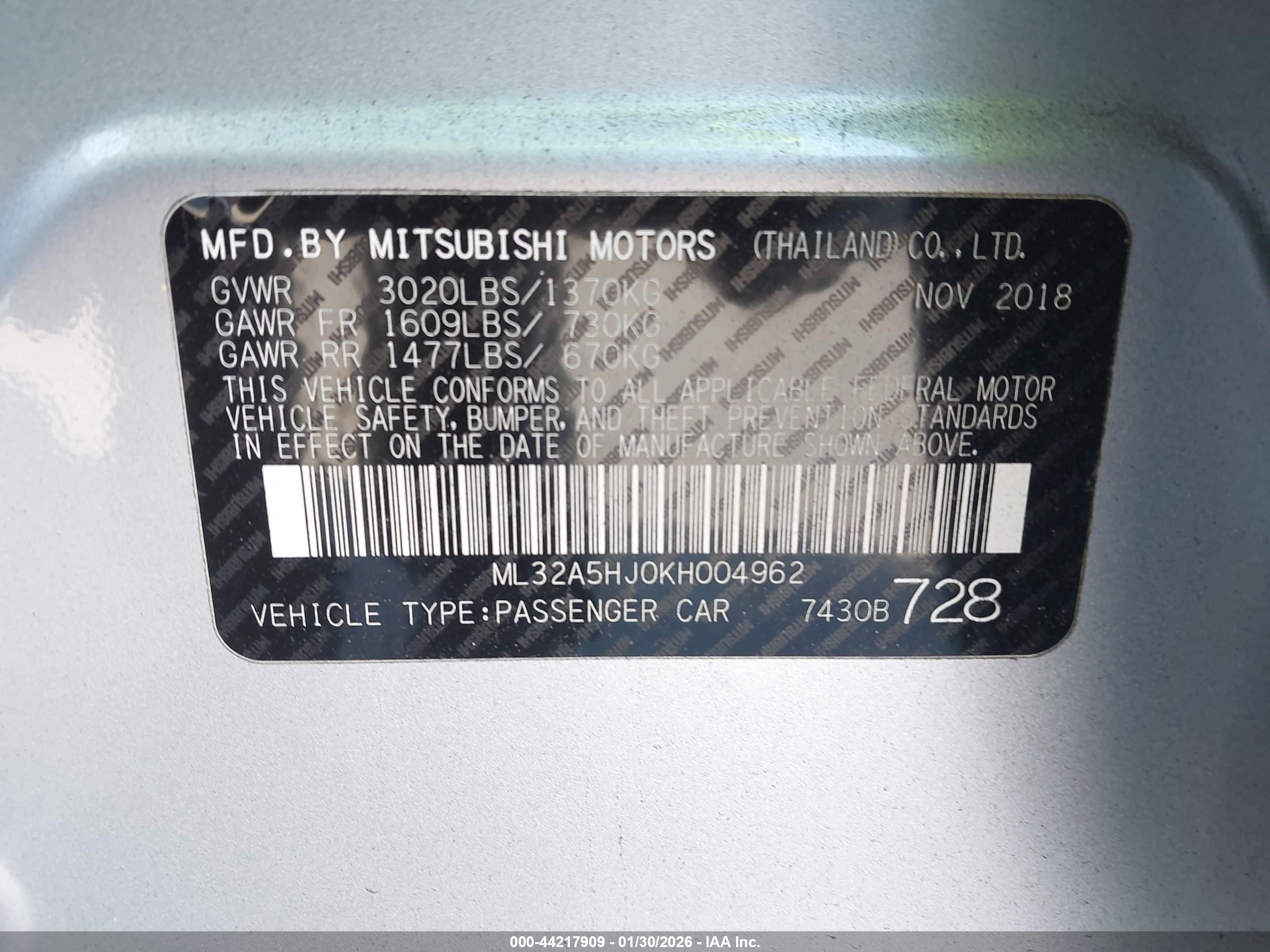 MITSUBISHI MIRAGE image 9