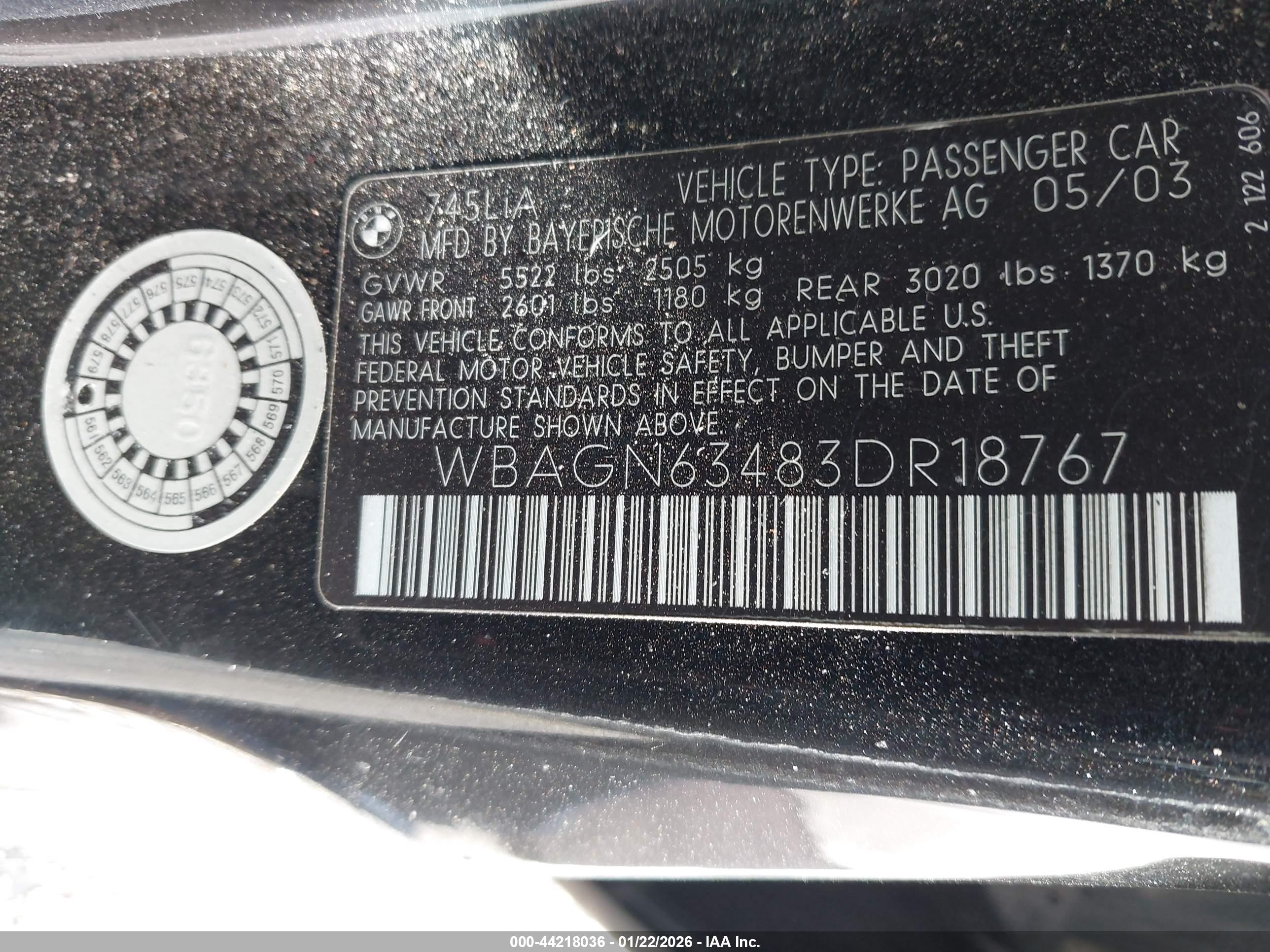 BMW 745LI image 9