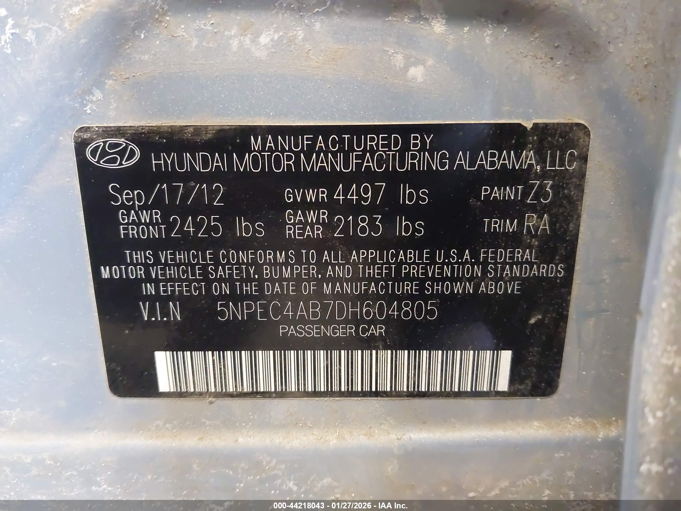 HYUNDAI SONATA image 9