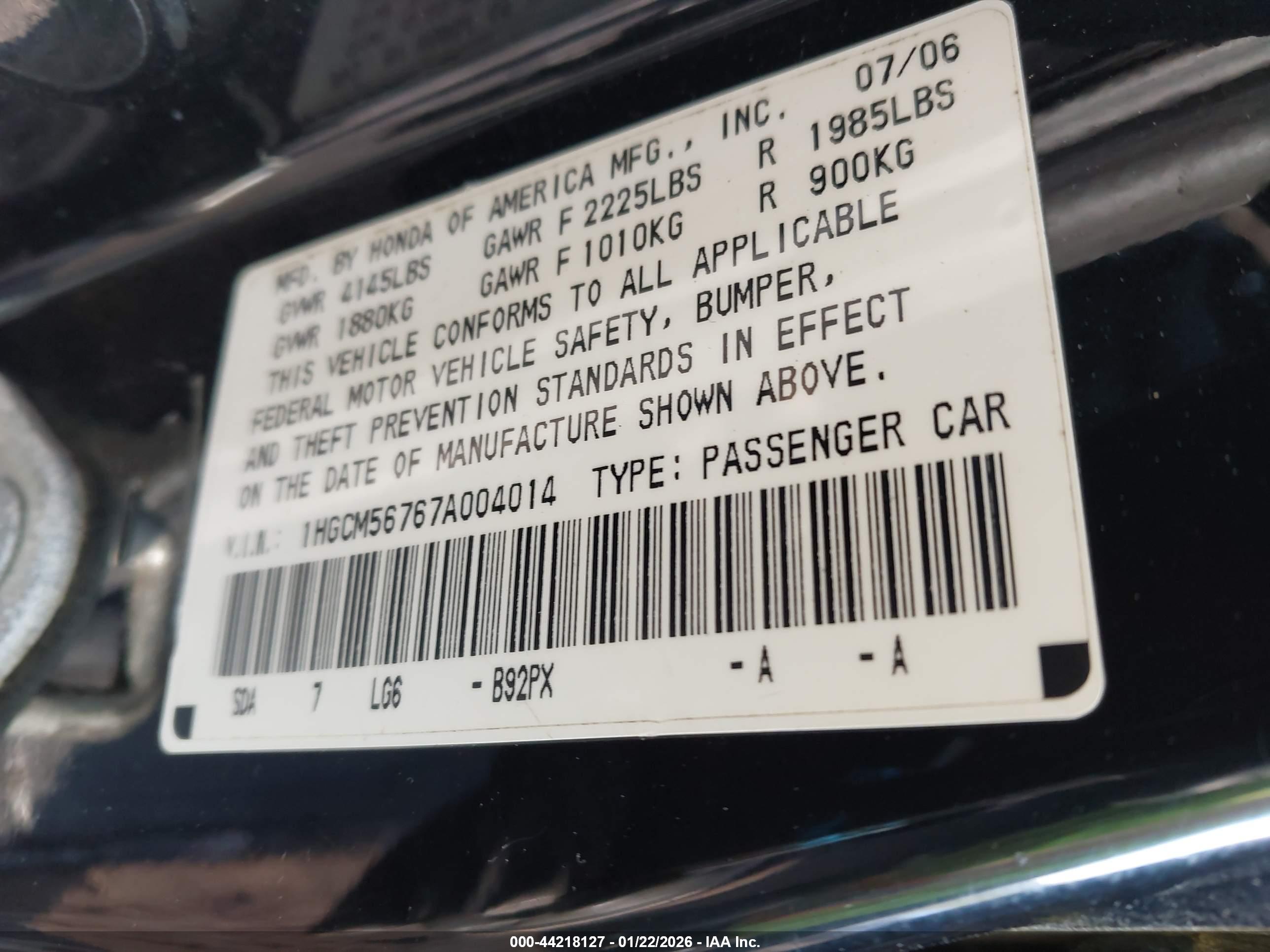 HONDA ACCORD image 9