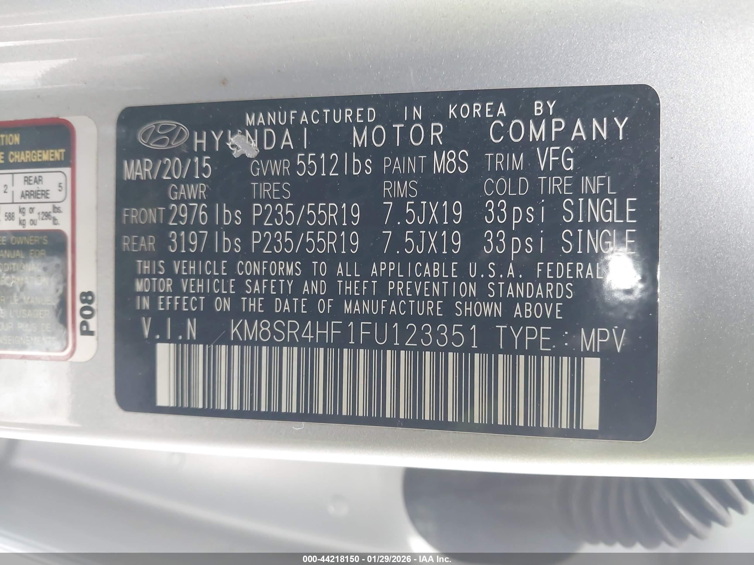 HYUNDAI SANTA image 9