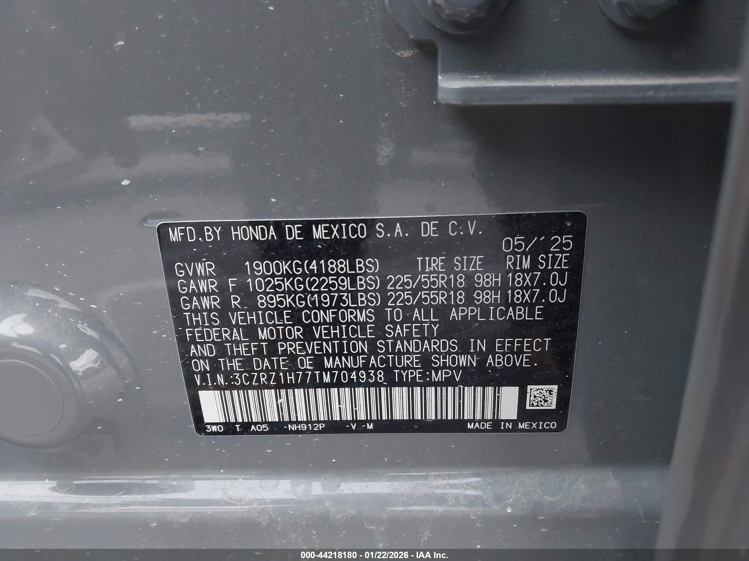 HONDA HR-V image 9