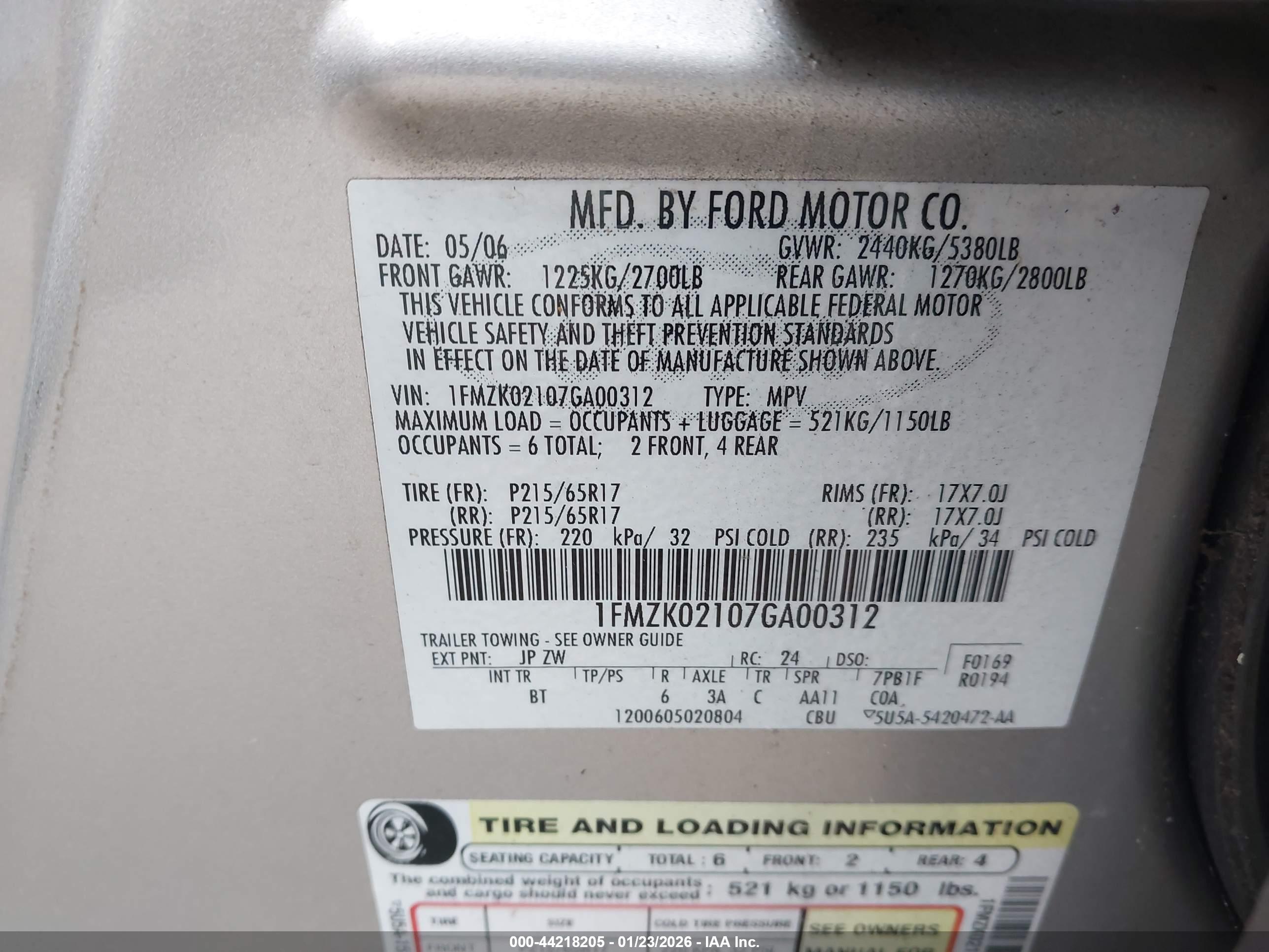 FORD FREESTYLE image 9