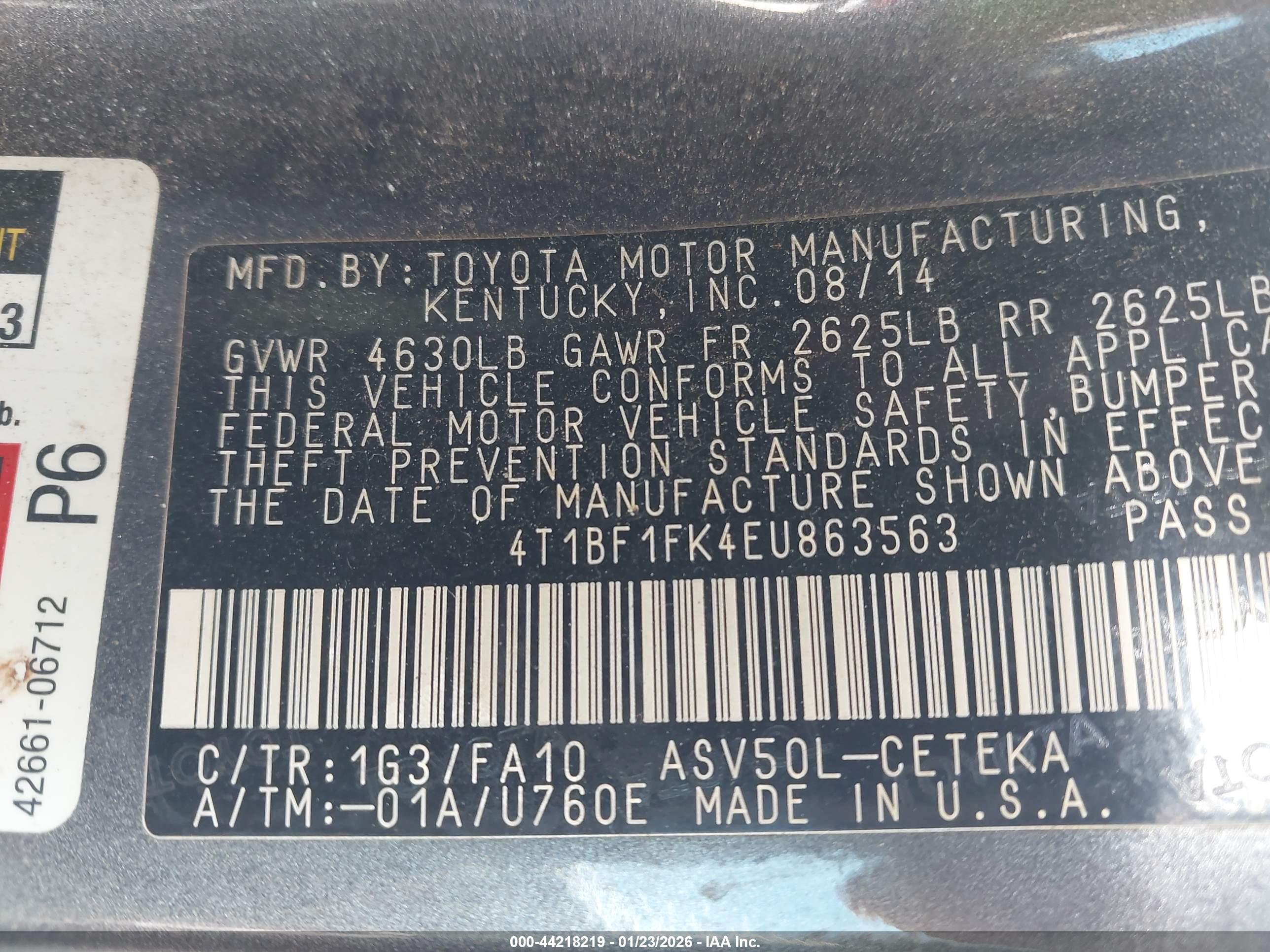 TOYOTA CAMRY image 9