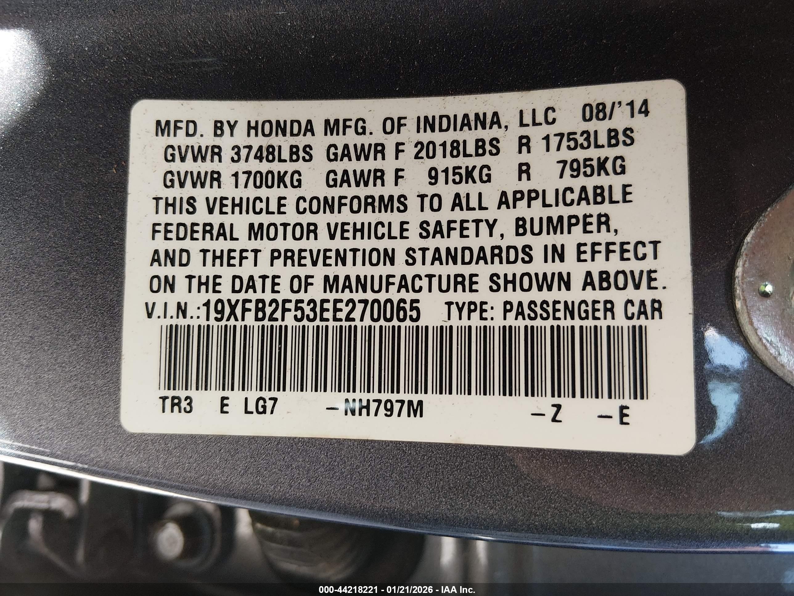 HONDA CIVIC image 9