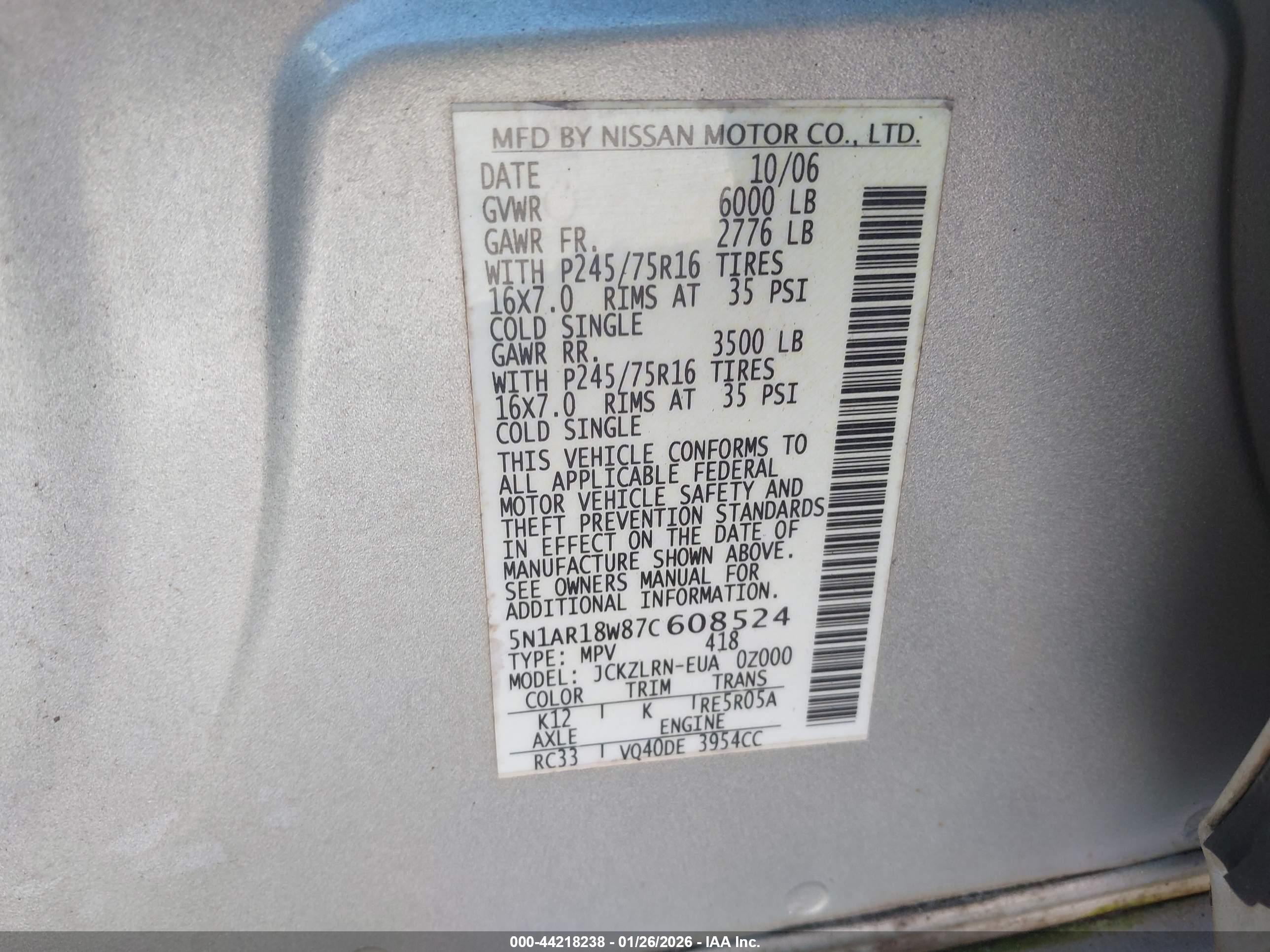 NISSAN PATHFINDER image 9