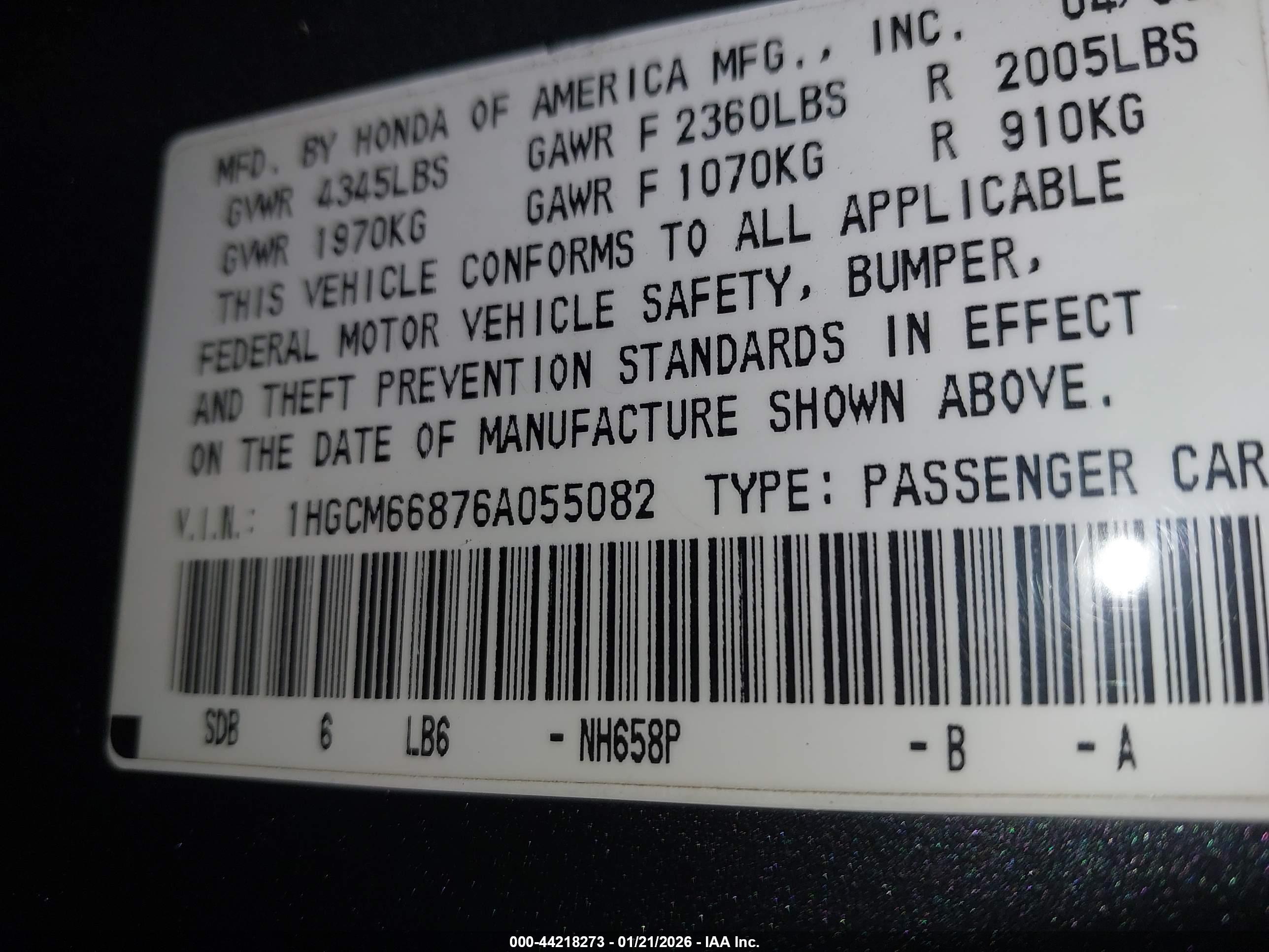 HONDA ACCORD image 9