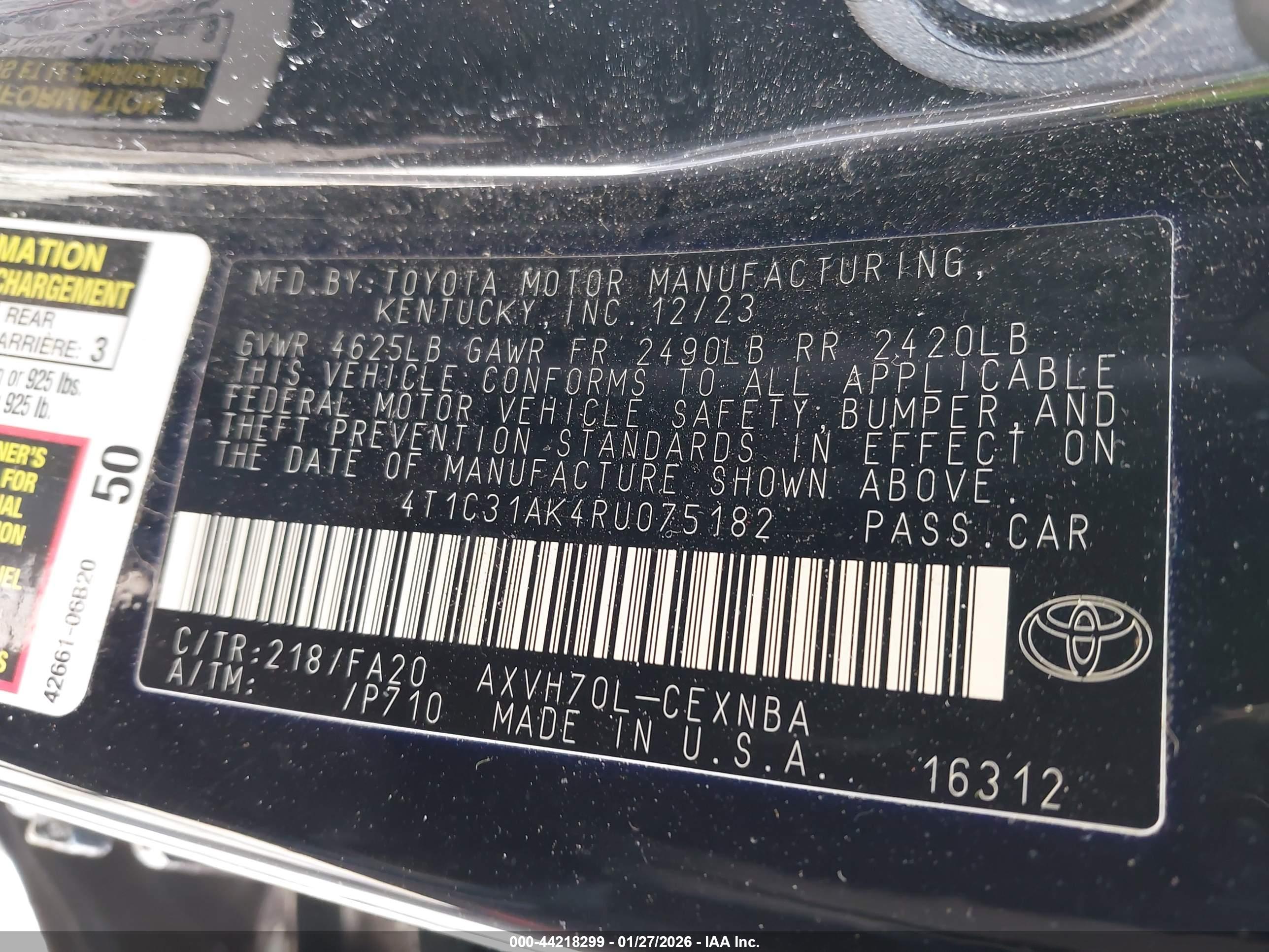 TOYOTA CAMRY image 9