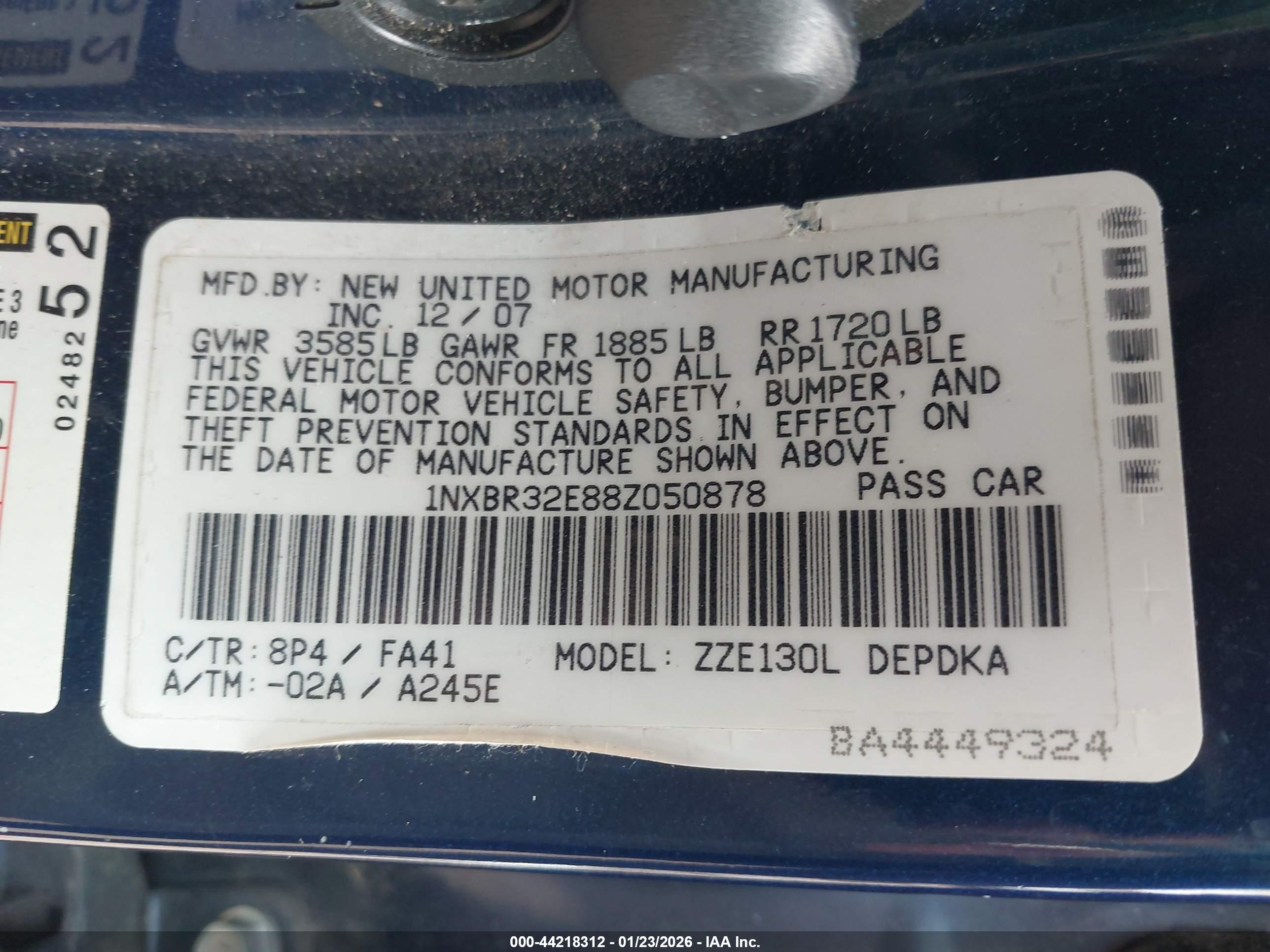 TOYOTA COROLLA image 9