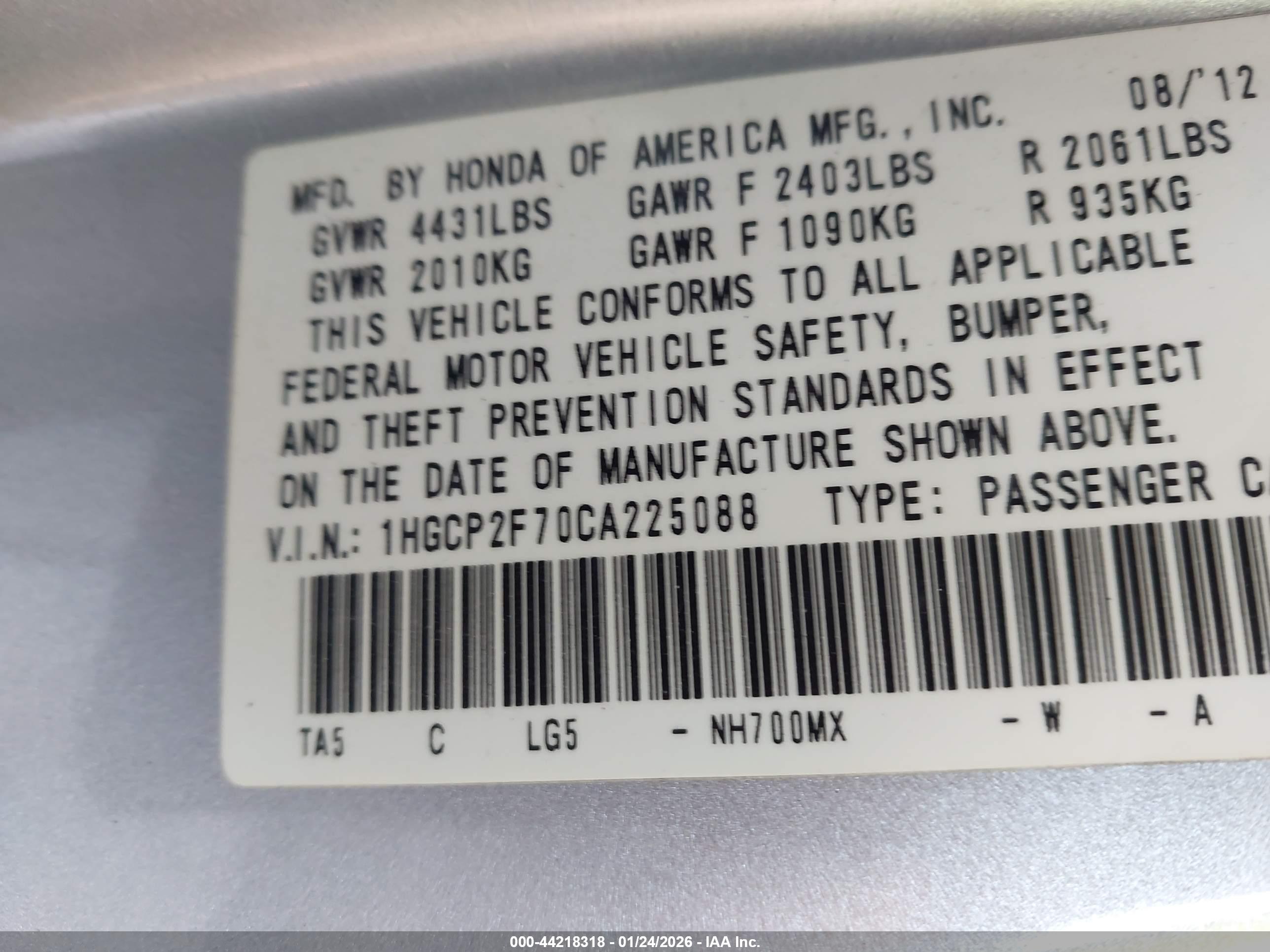 HONDA ACCORD image 9