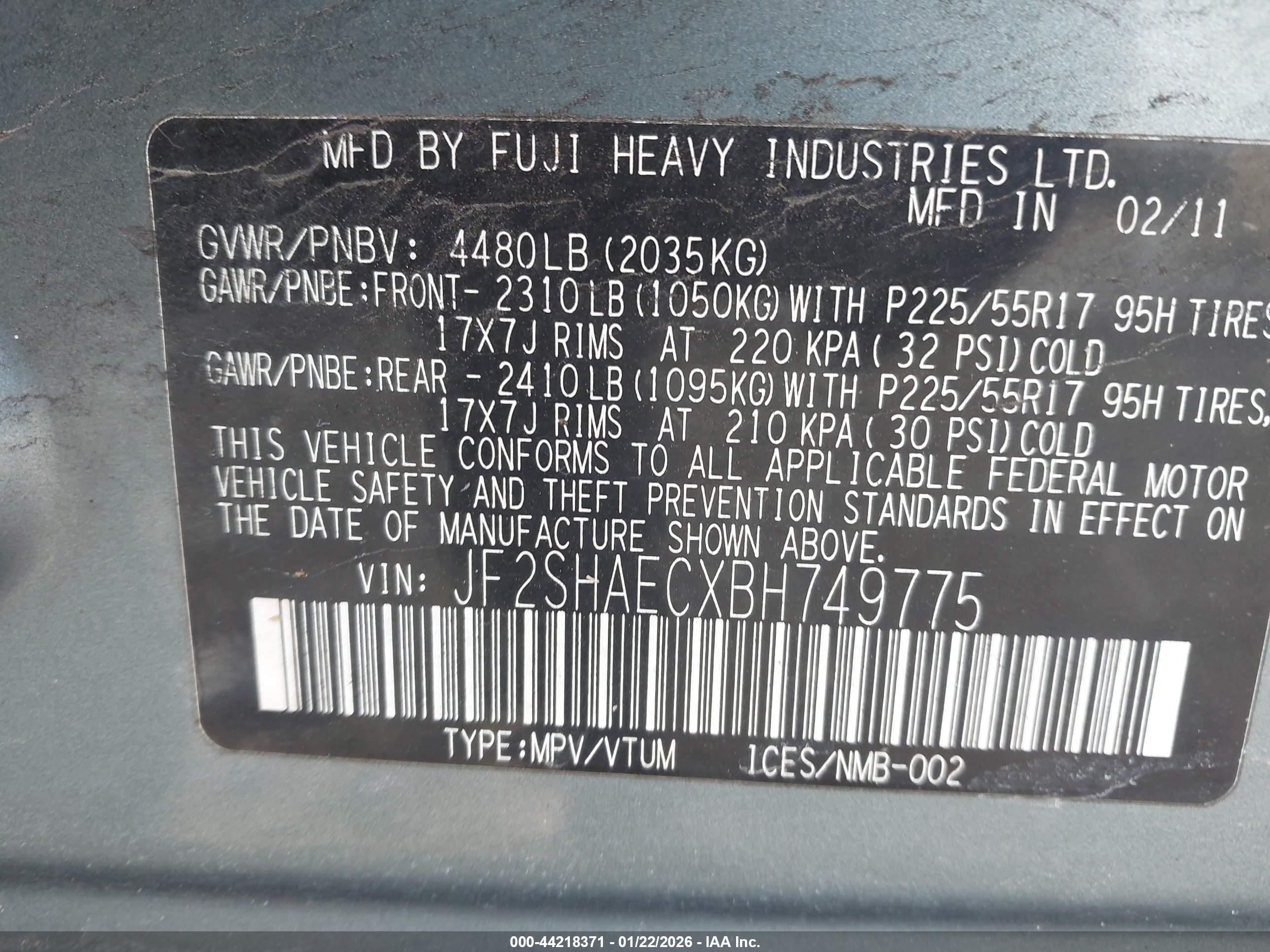 SUBARU FORESTER image 9