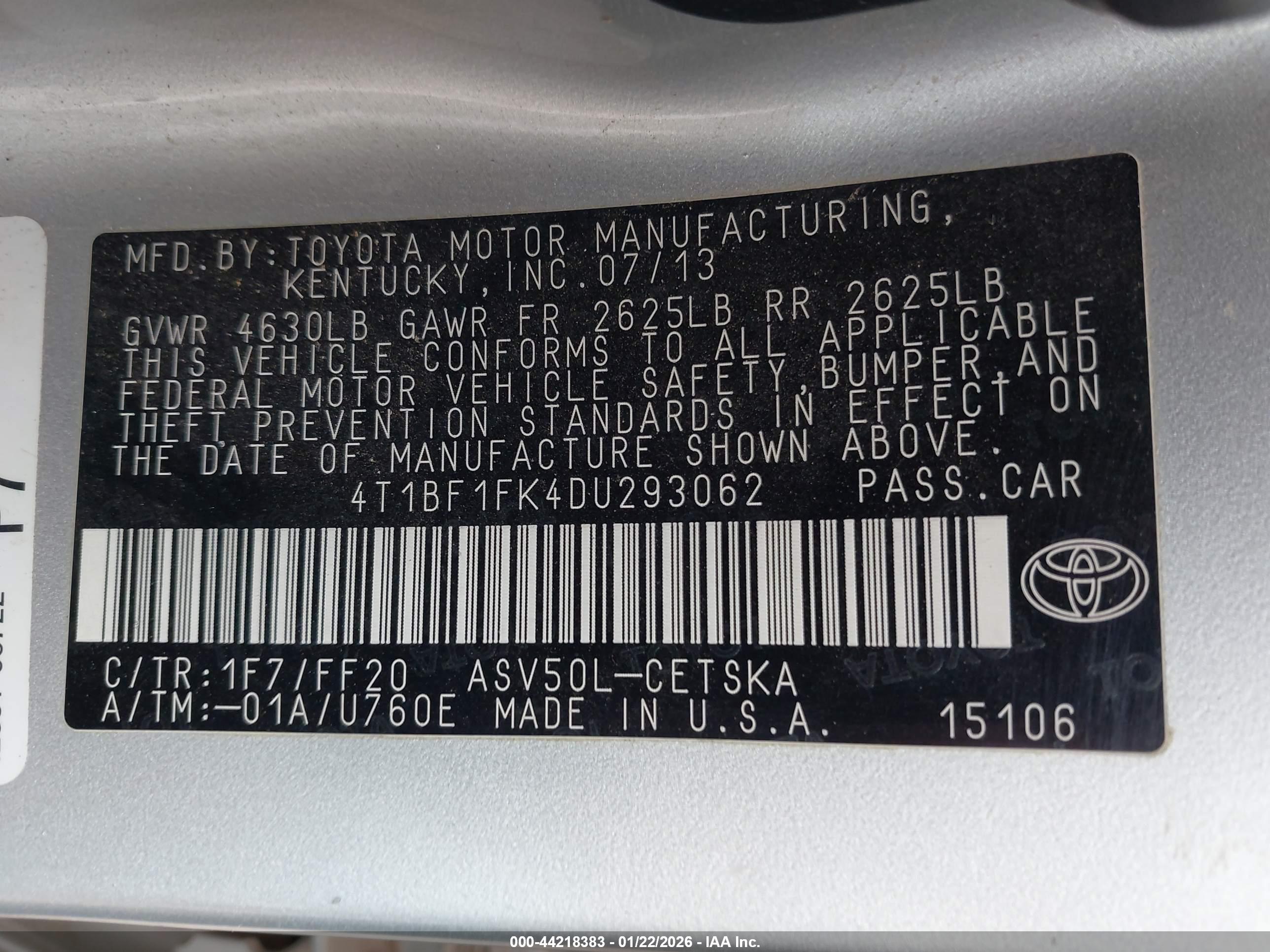 TOYOTA CAMRY image 9
