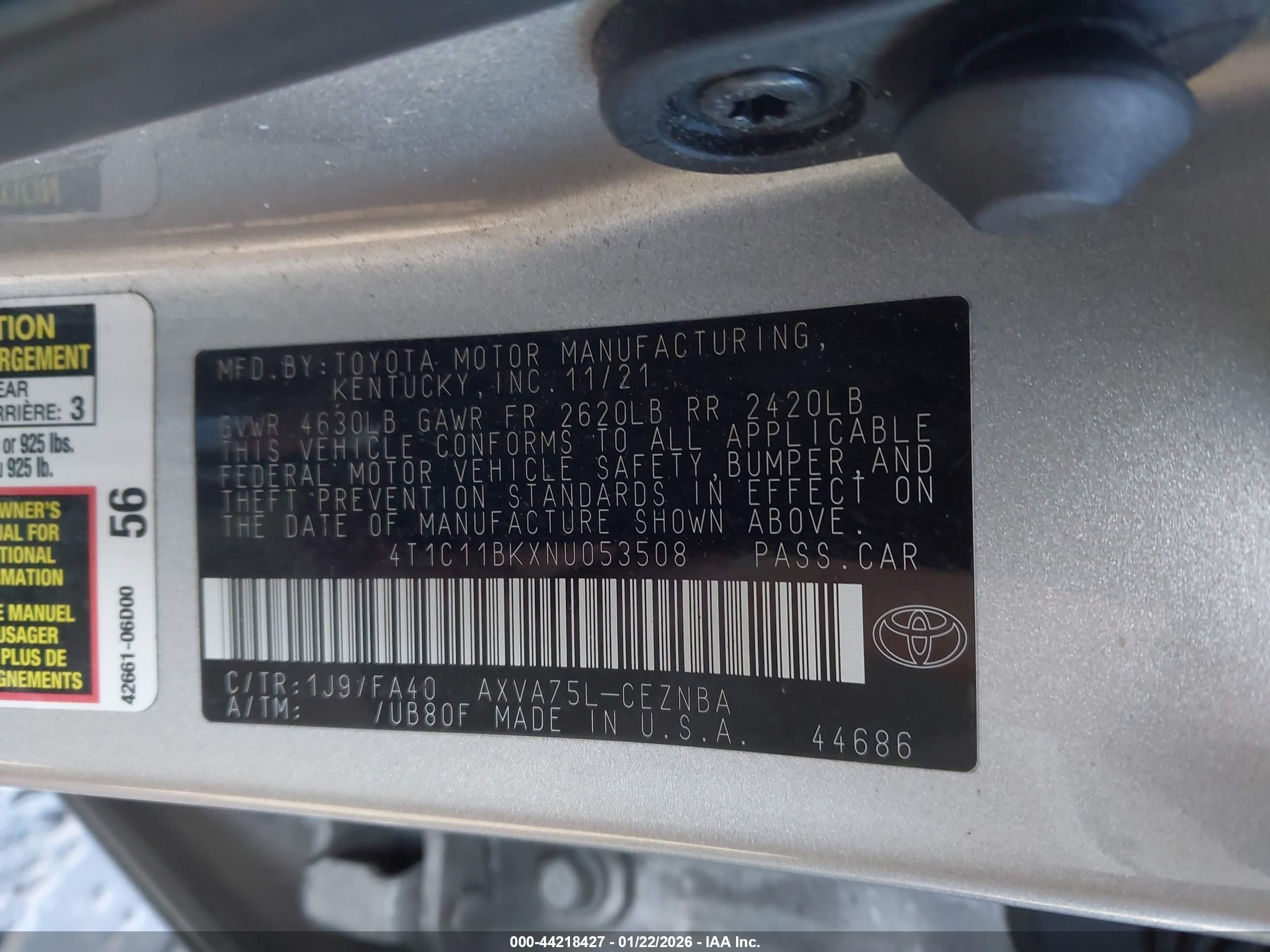 TOYOTA CAMRY image 9