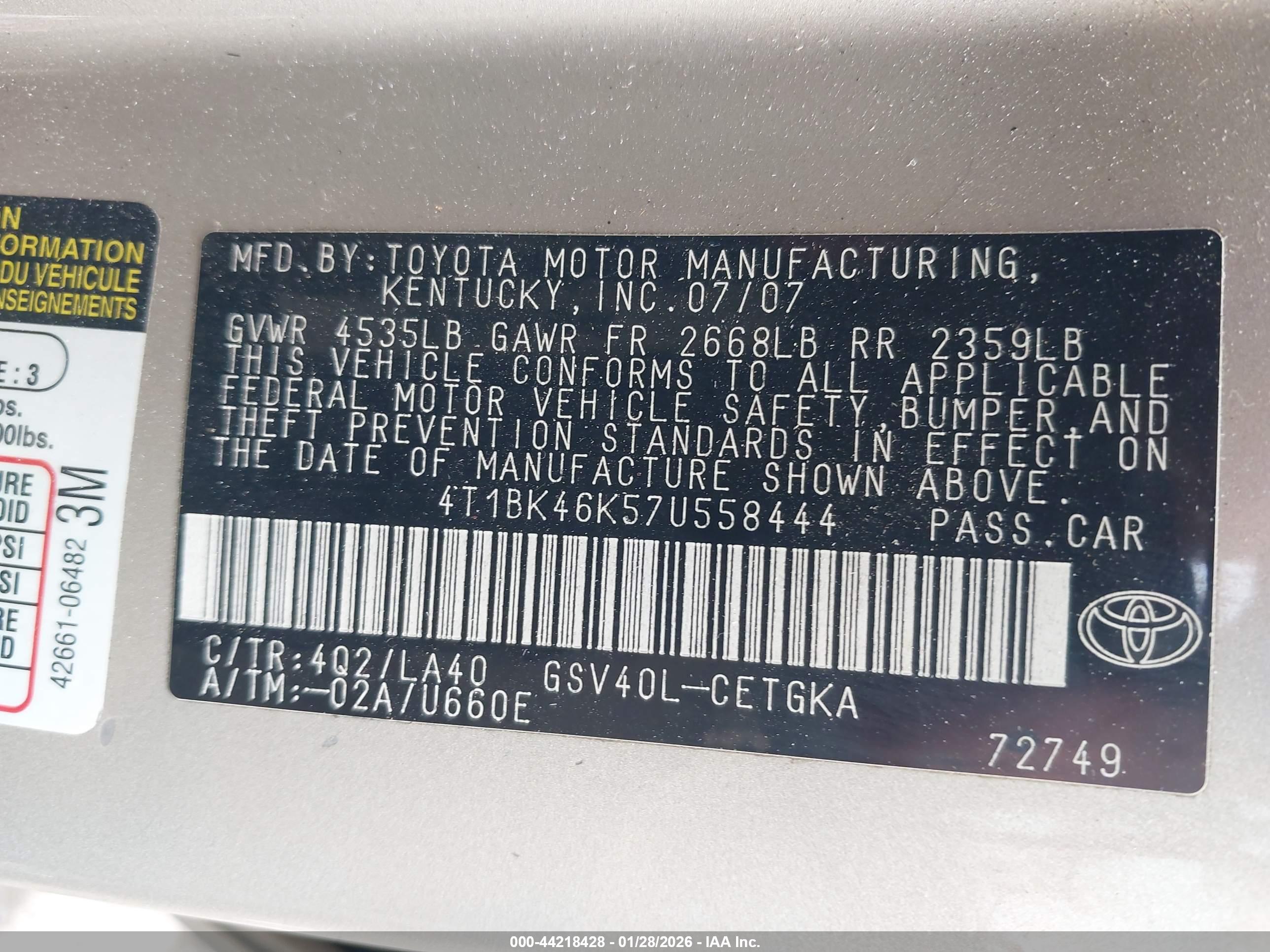 TOYOTA CAMRY image 9