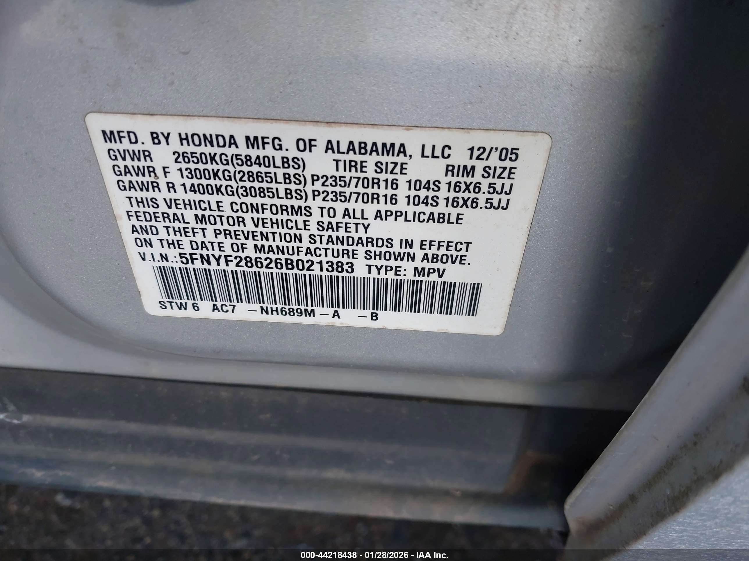 HONDA PILOT image 9