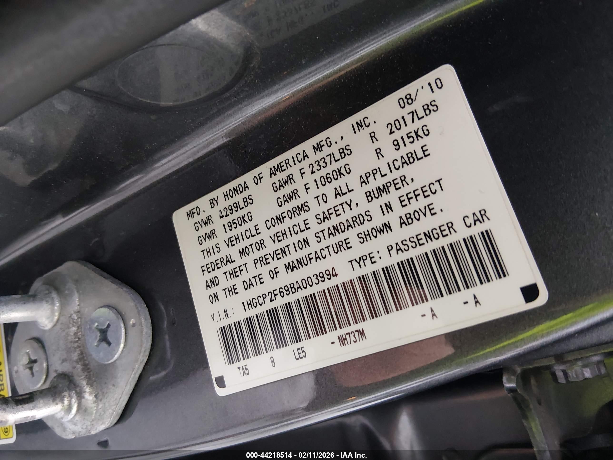 HONDA ACCORD image 9