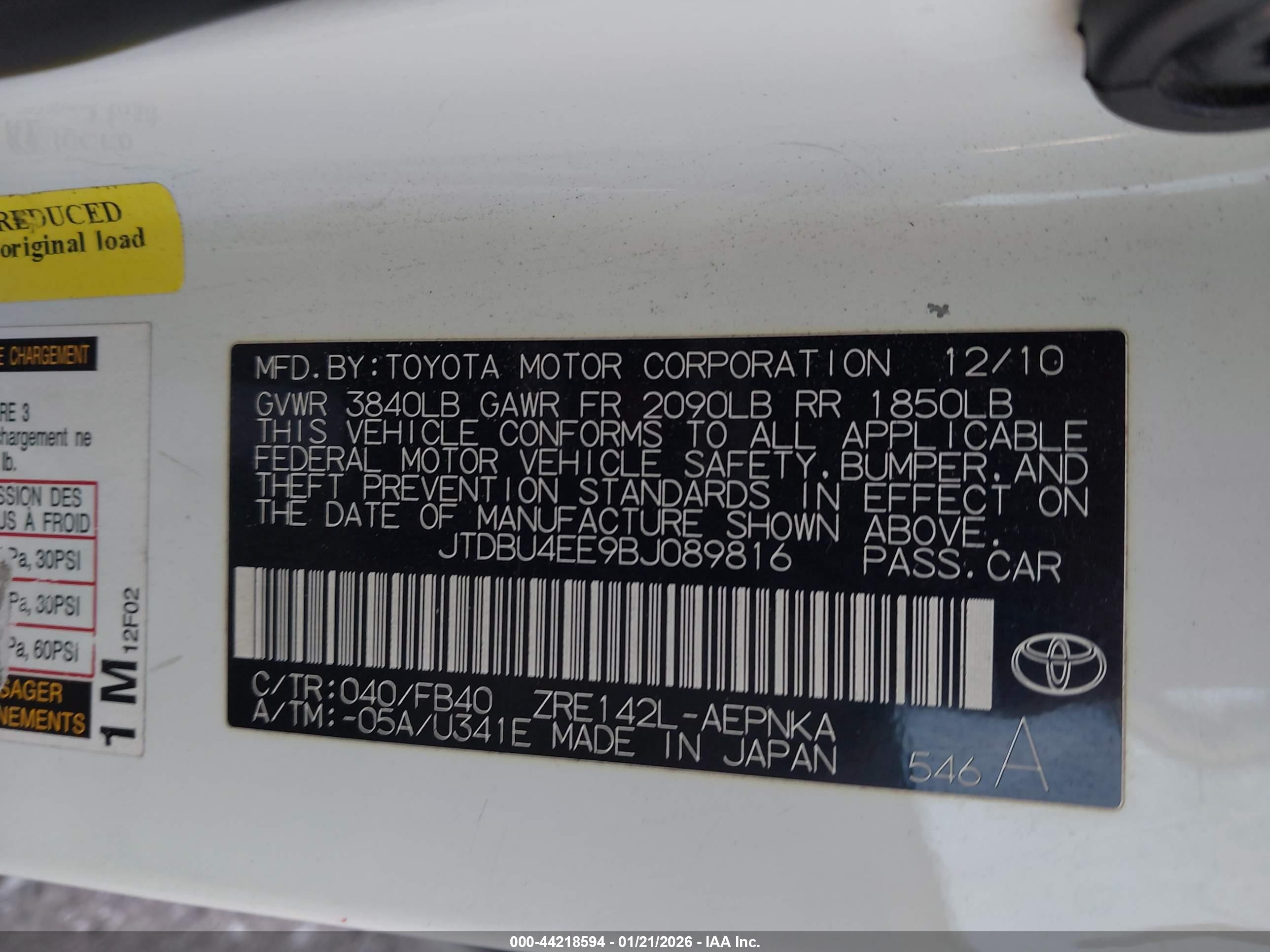 TOYOTA COROLLA image 9