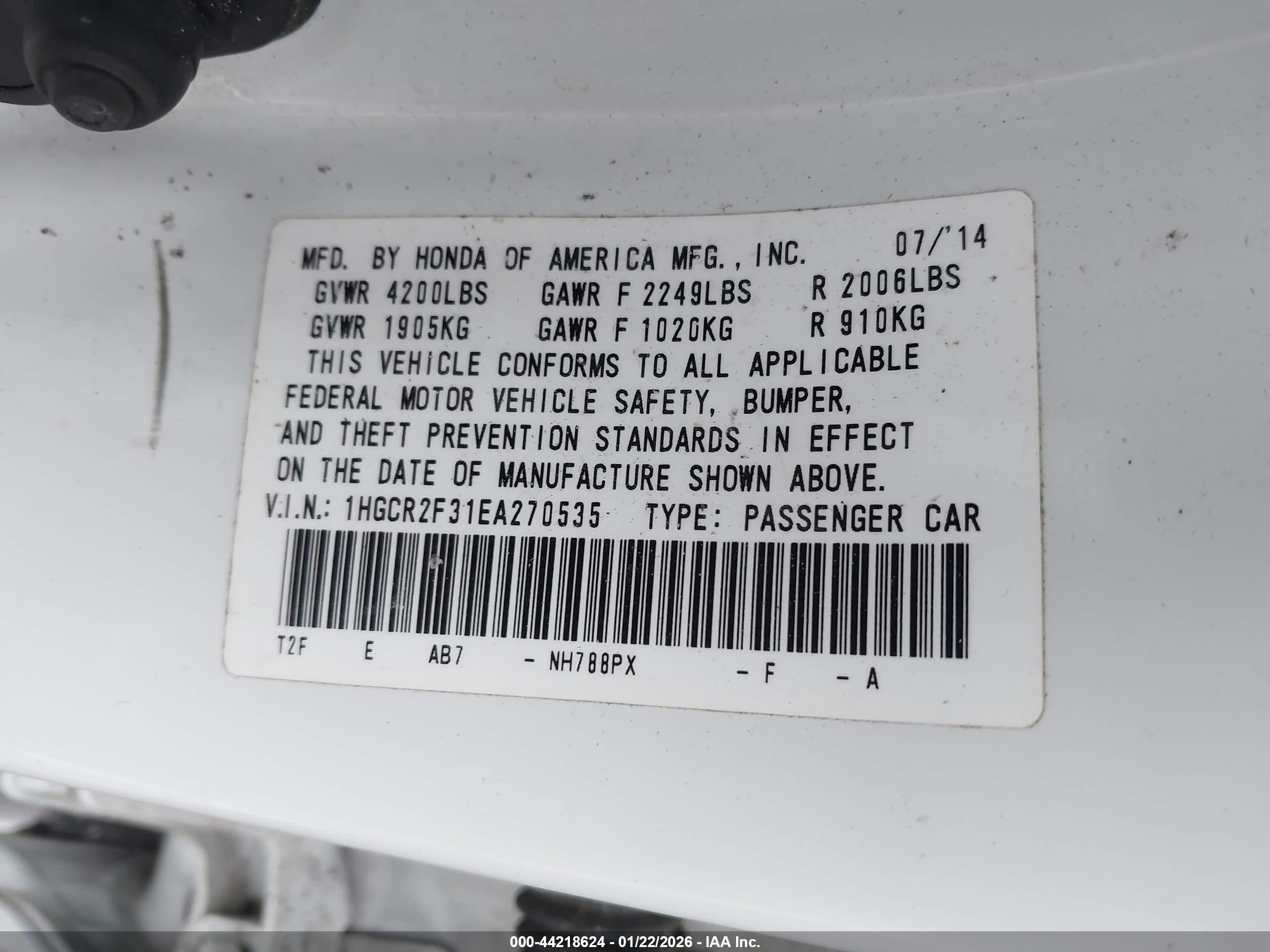 HONDA ACCORD image 9