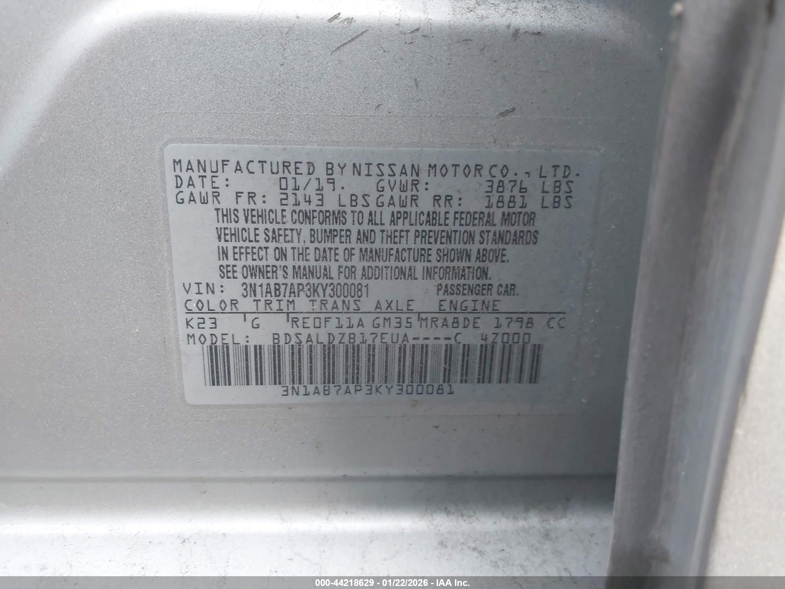 NISSAN SENTRA image 9