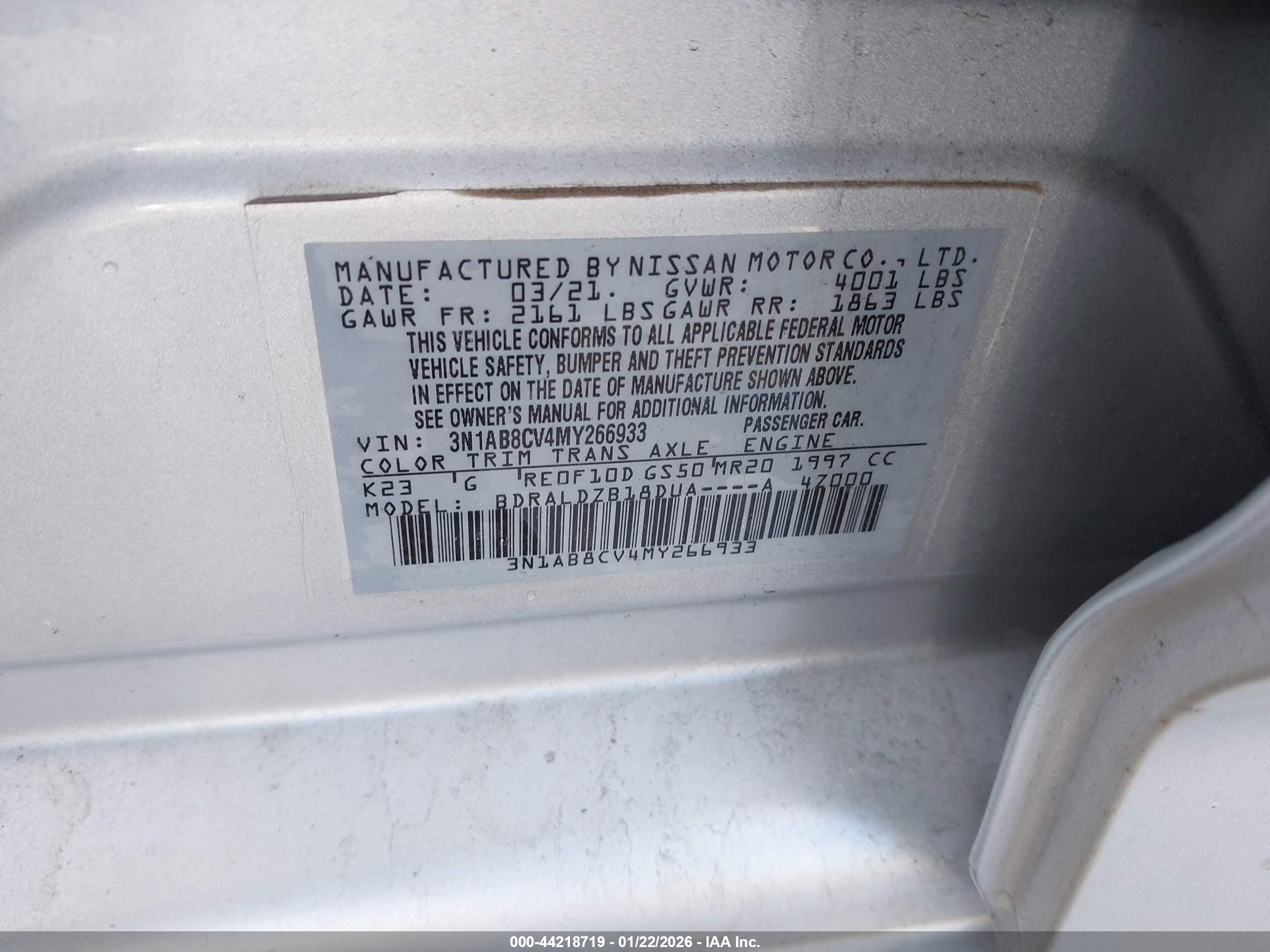 NISSAN SENTRA image 9