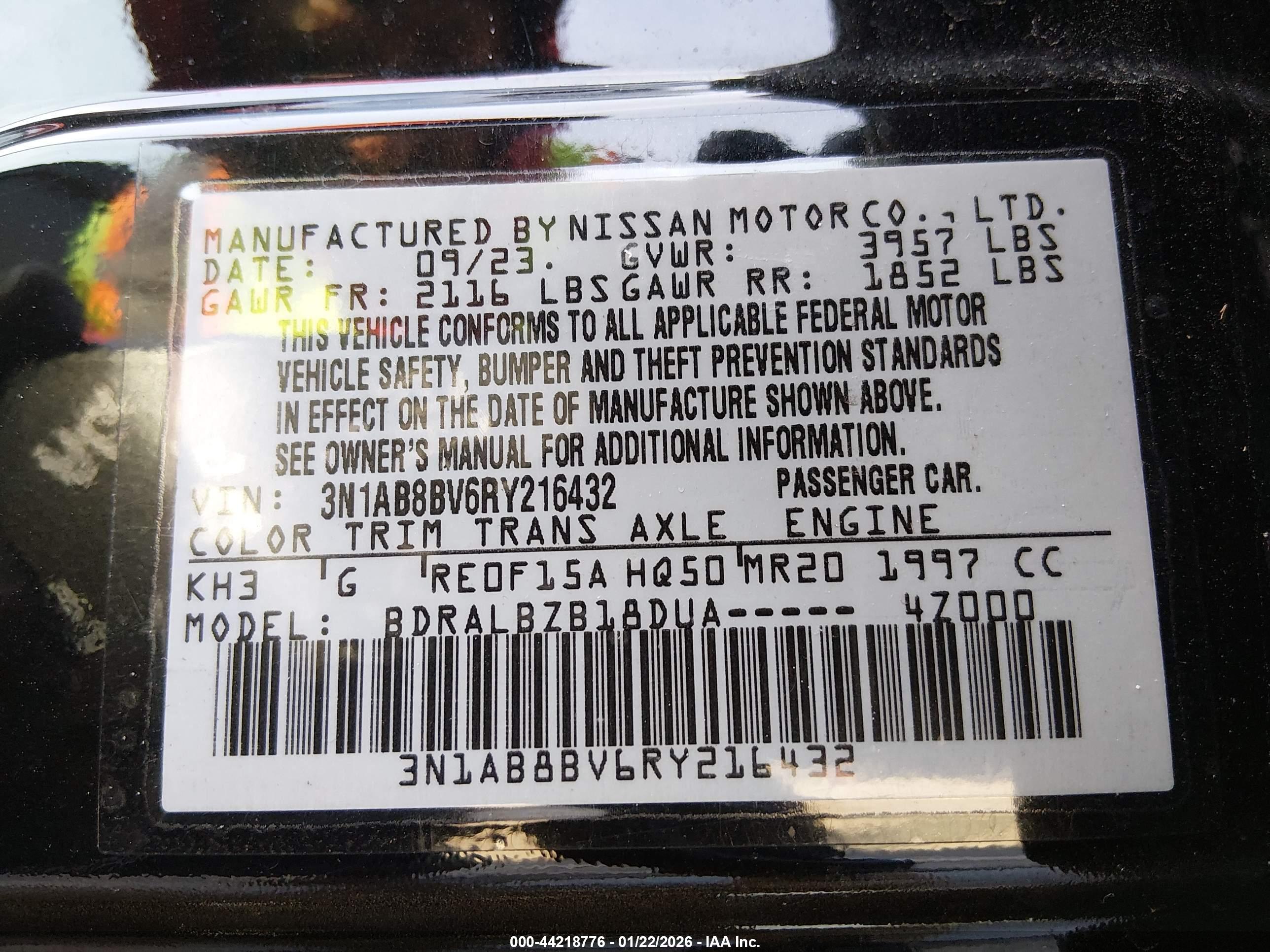 NISSAN SENTRA image 9