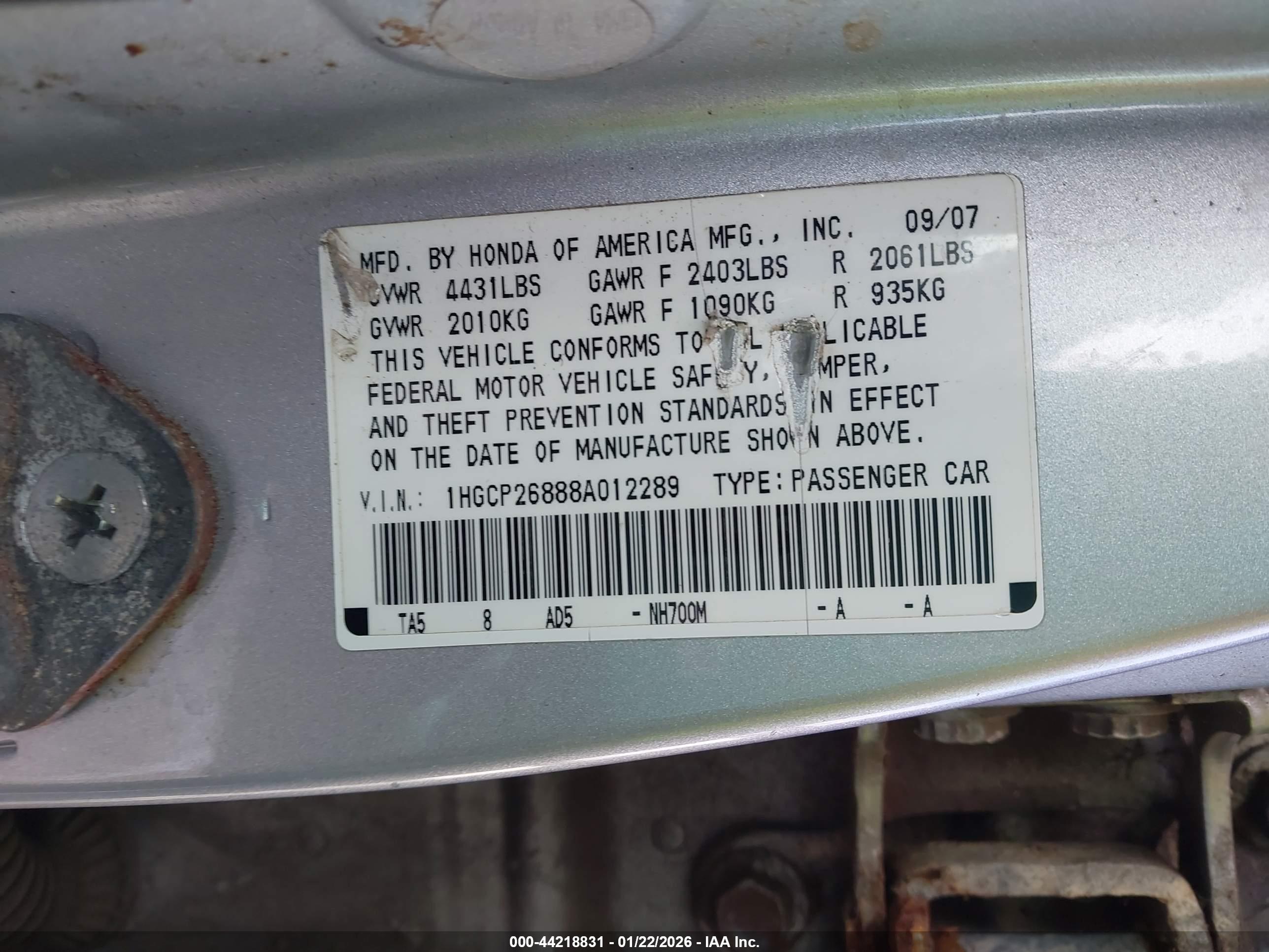 HONDA ACCORD image 9