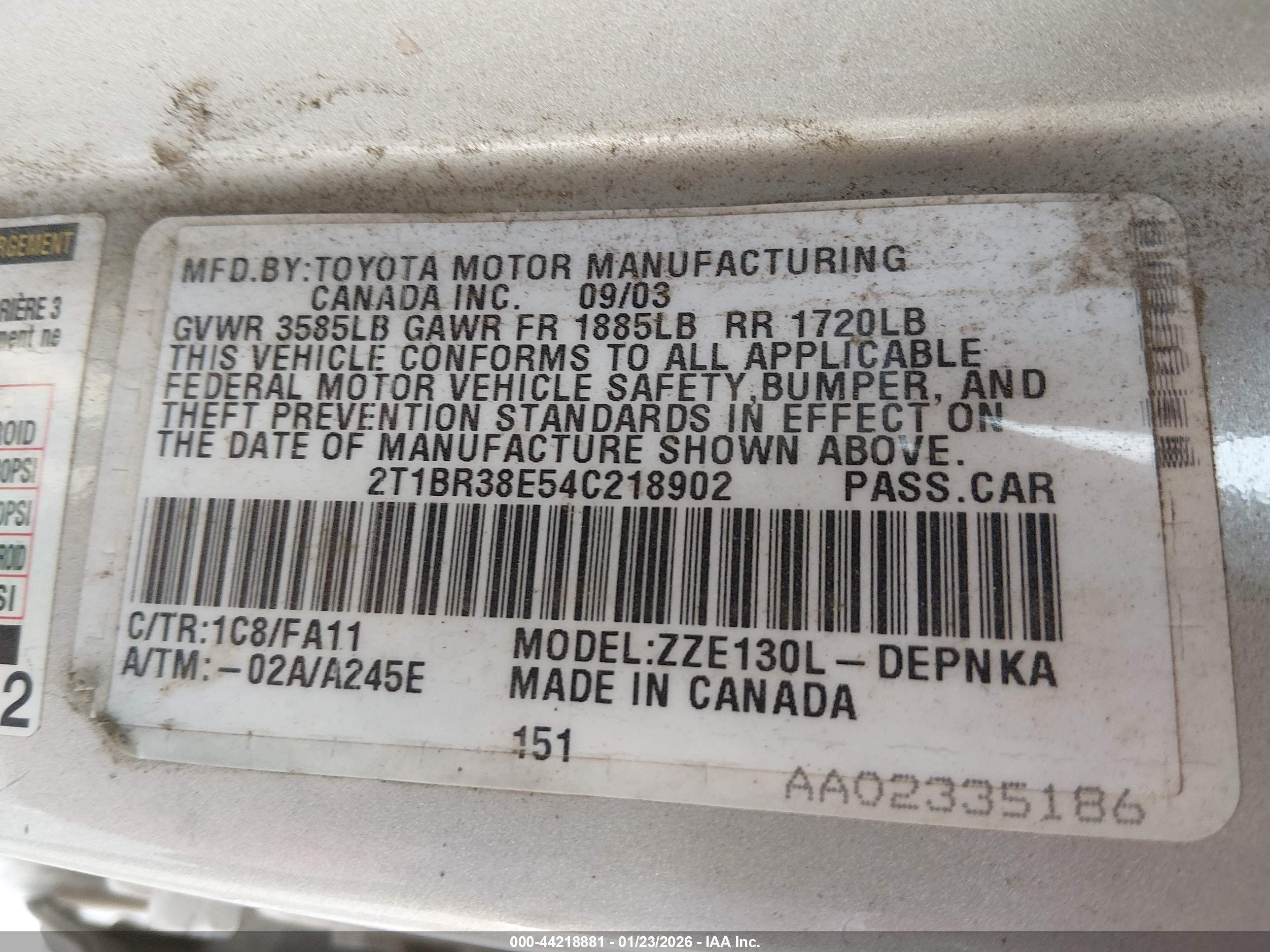 TOYOTA COROLLA image 9