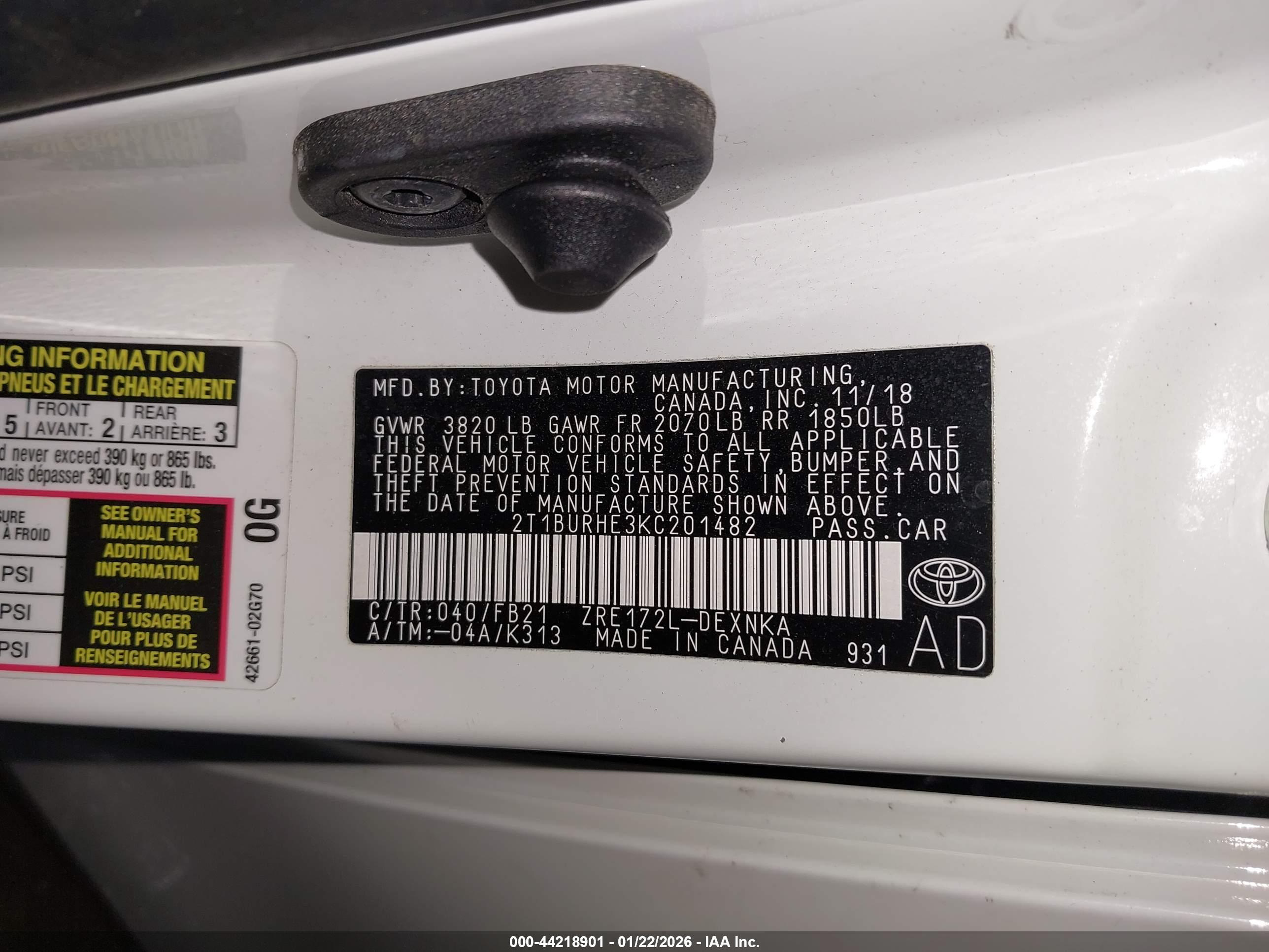 TOYOTA COROLLA image 9