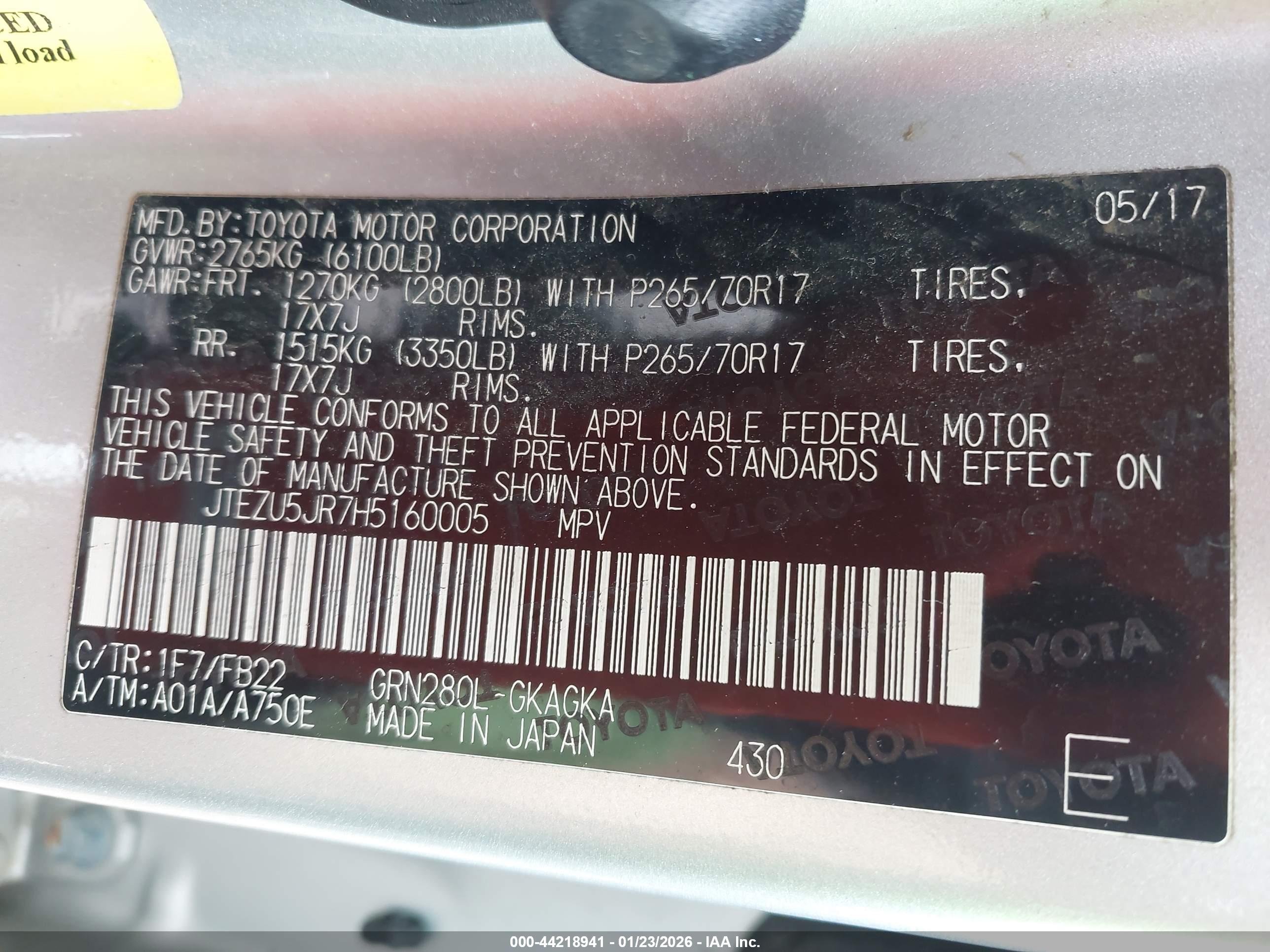 TOYOTA 4RUNNER image 9