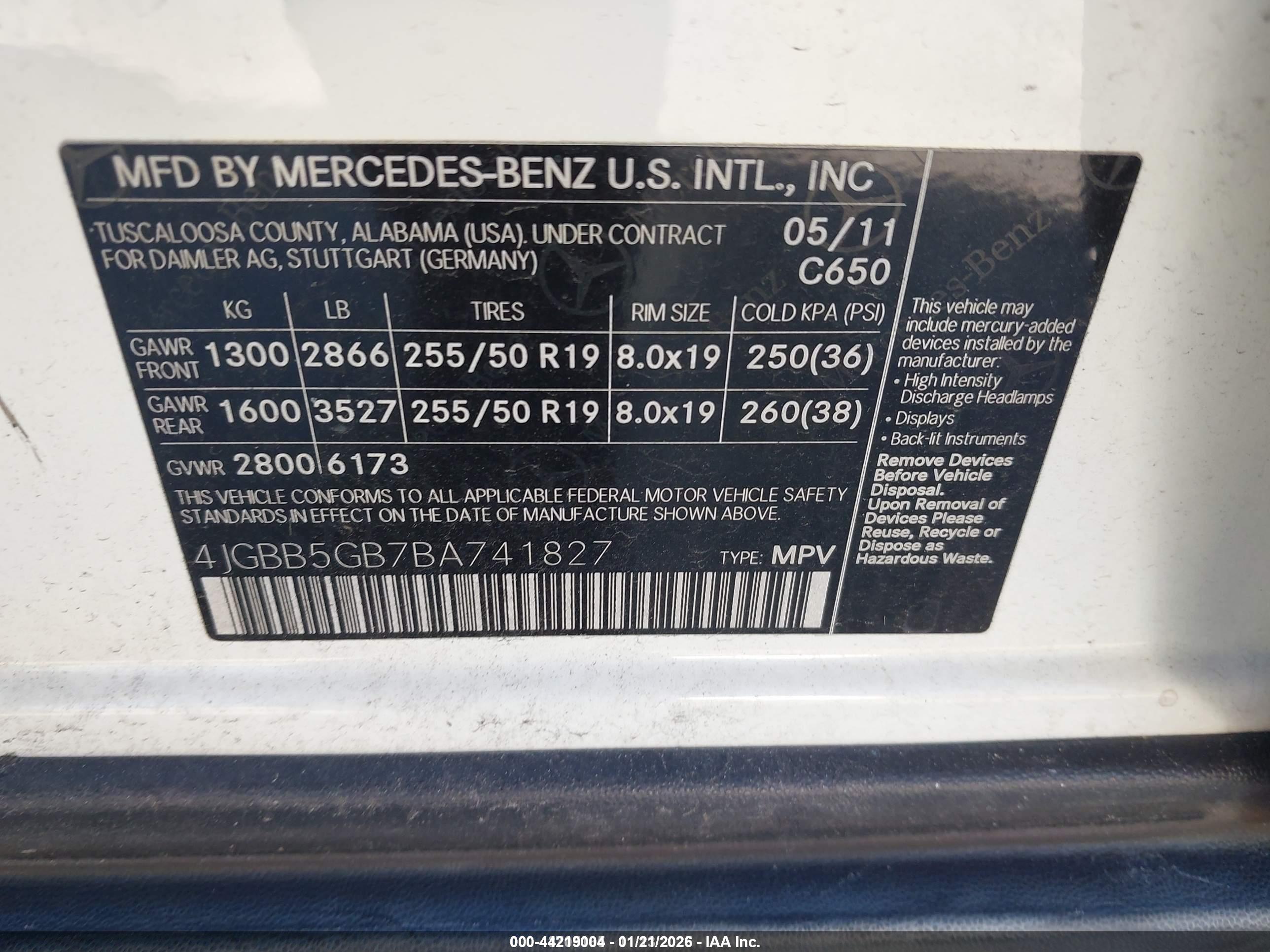 MERCEDES-BENZ ML image 9