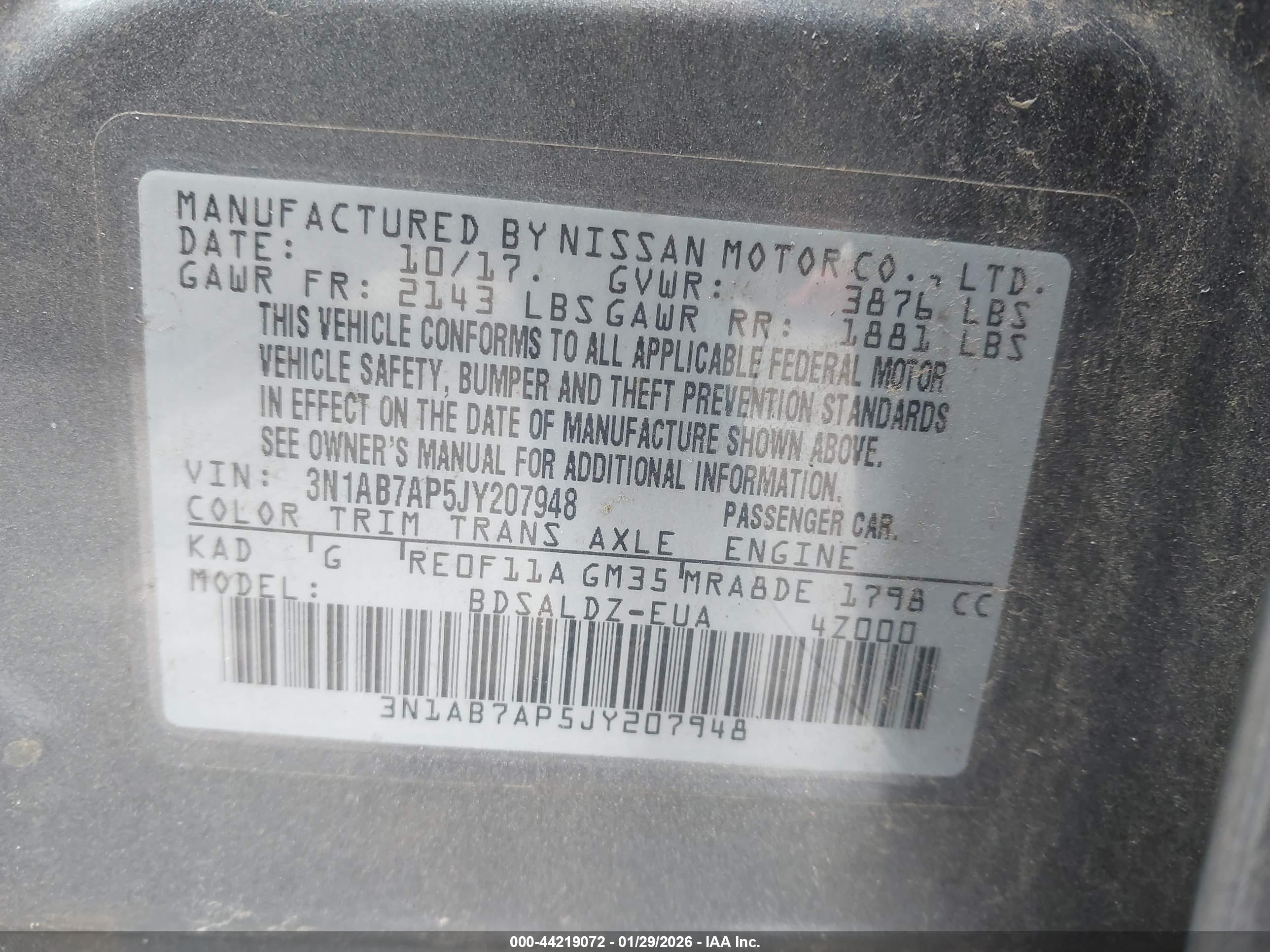 NISSAN SENTRA image 9