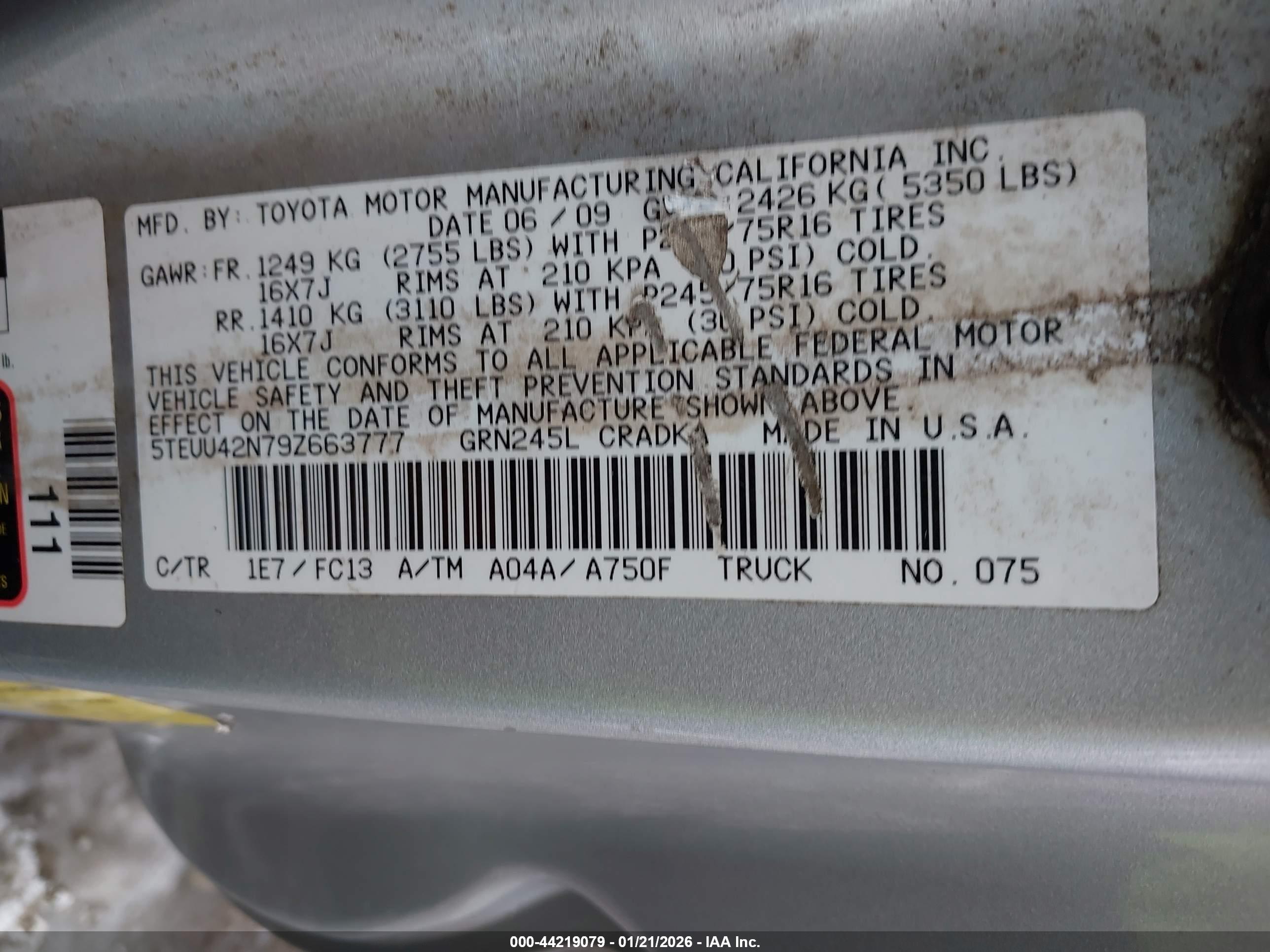 TOYOTA TACOMA image 9