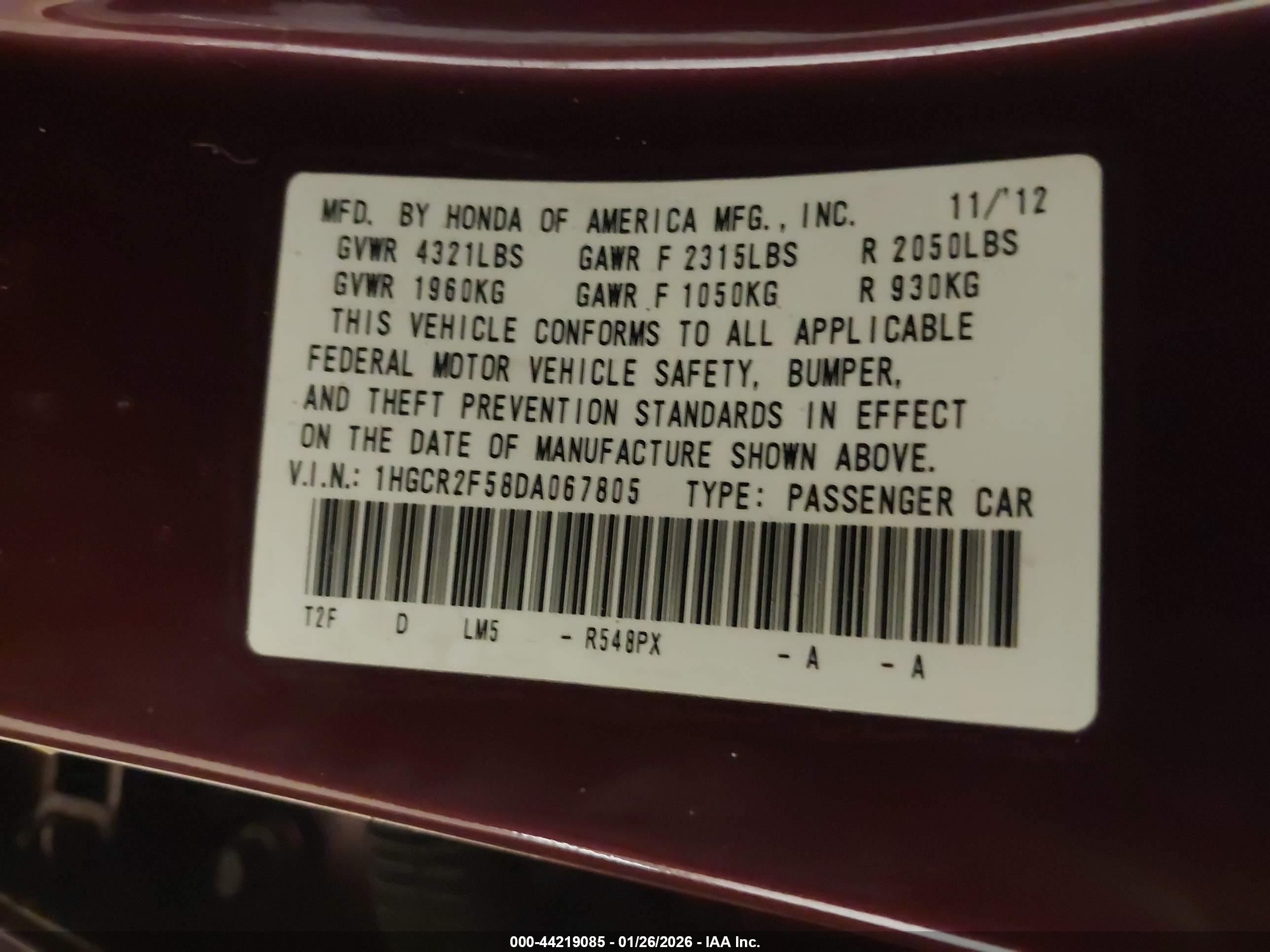 HONDA ACCORD image 9