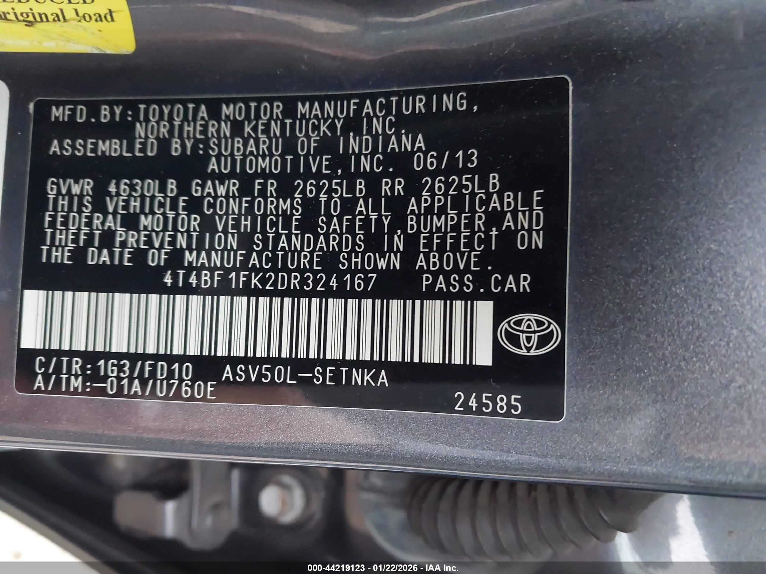 TOYOTA CAMRY image 9