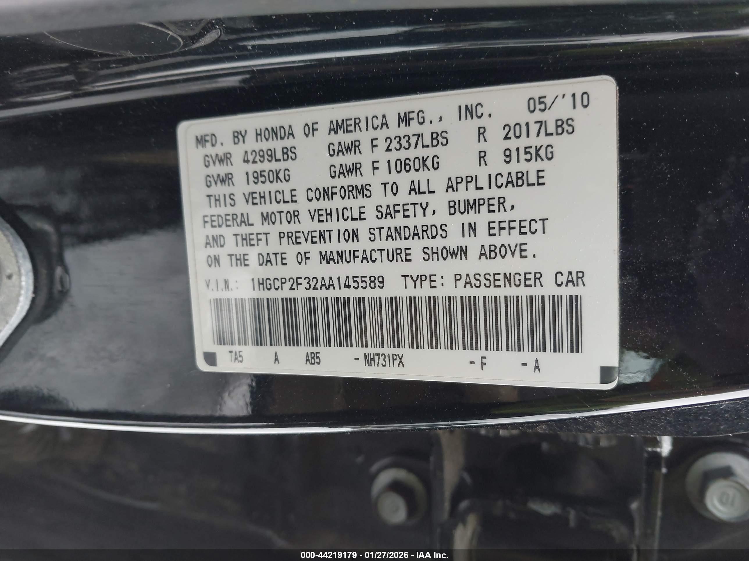 HONDA ACCORD image 9