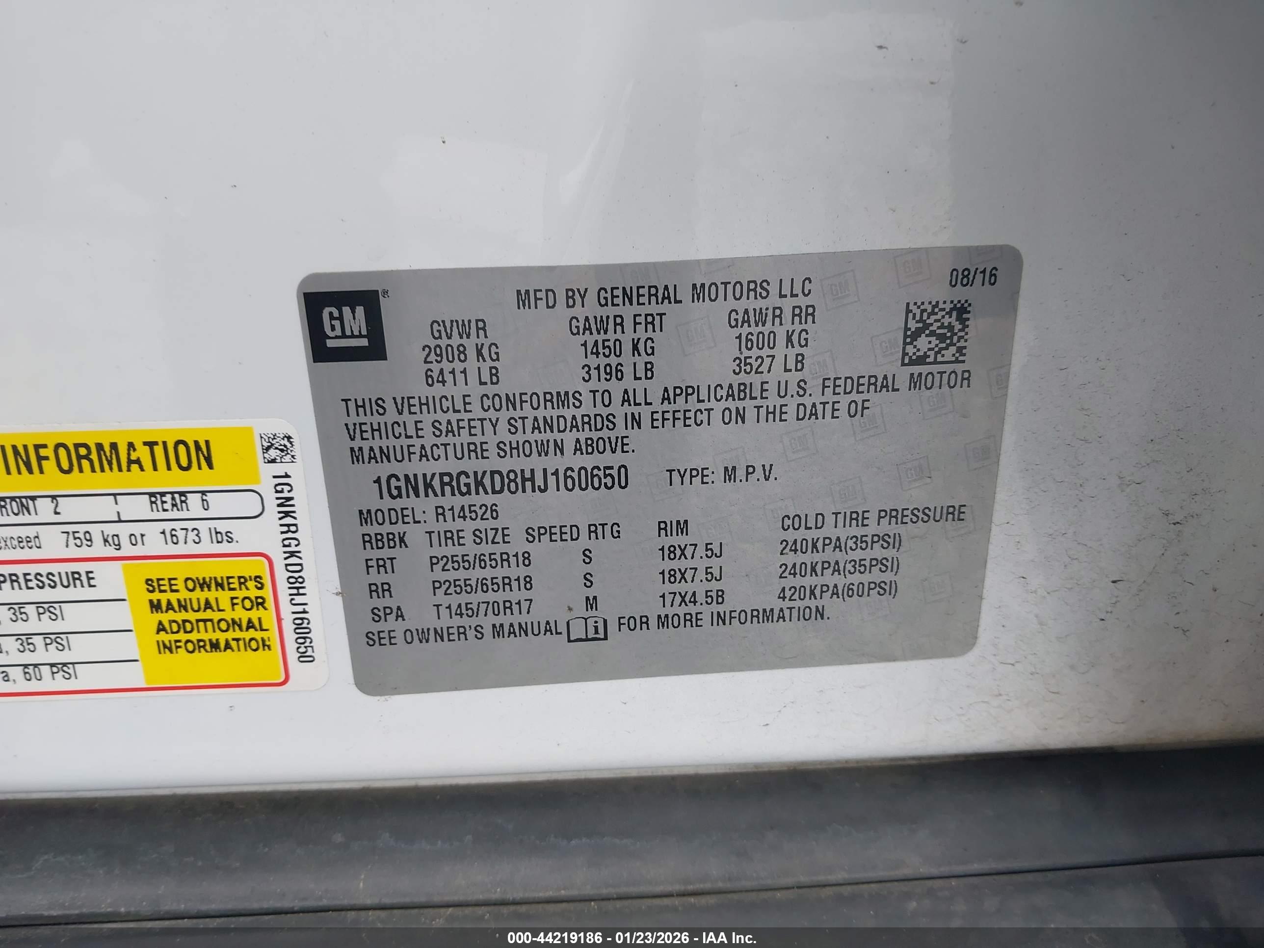 CHEVROLET TRAVERSE image 9