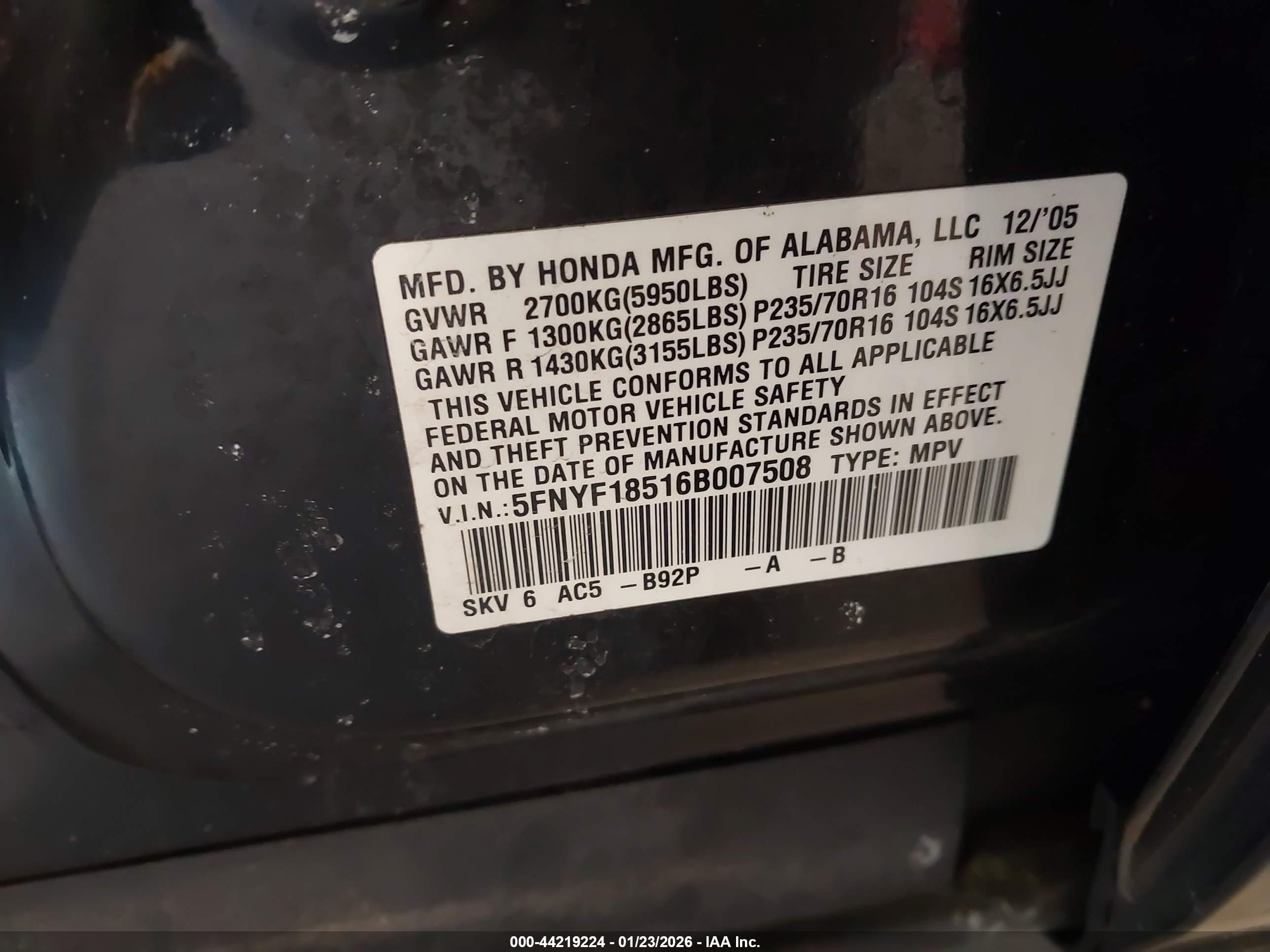 HONDA PILOT image 9