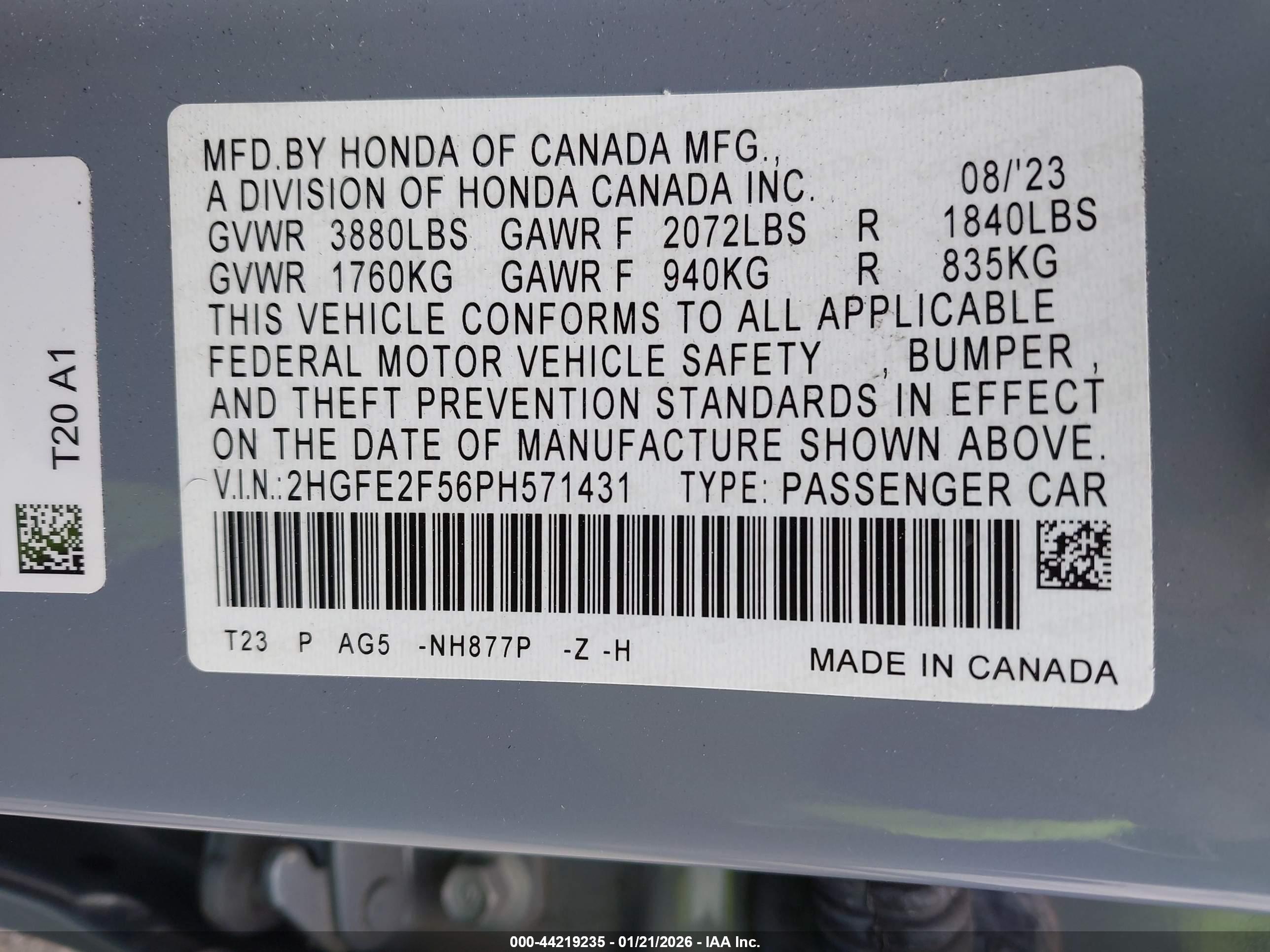HONDA CIVIC image 9