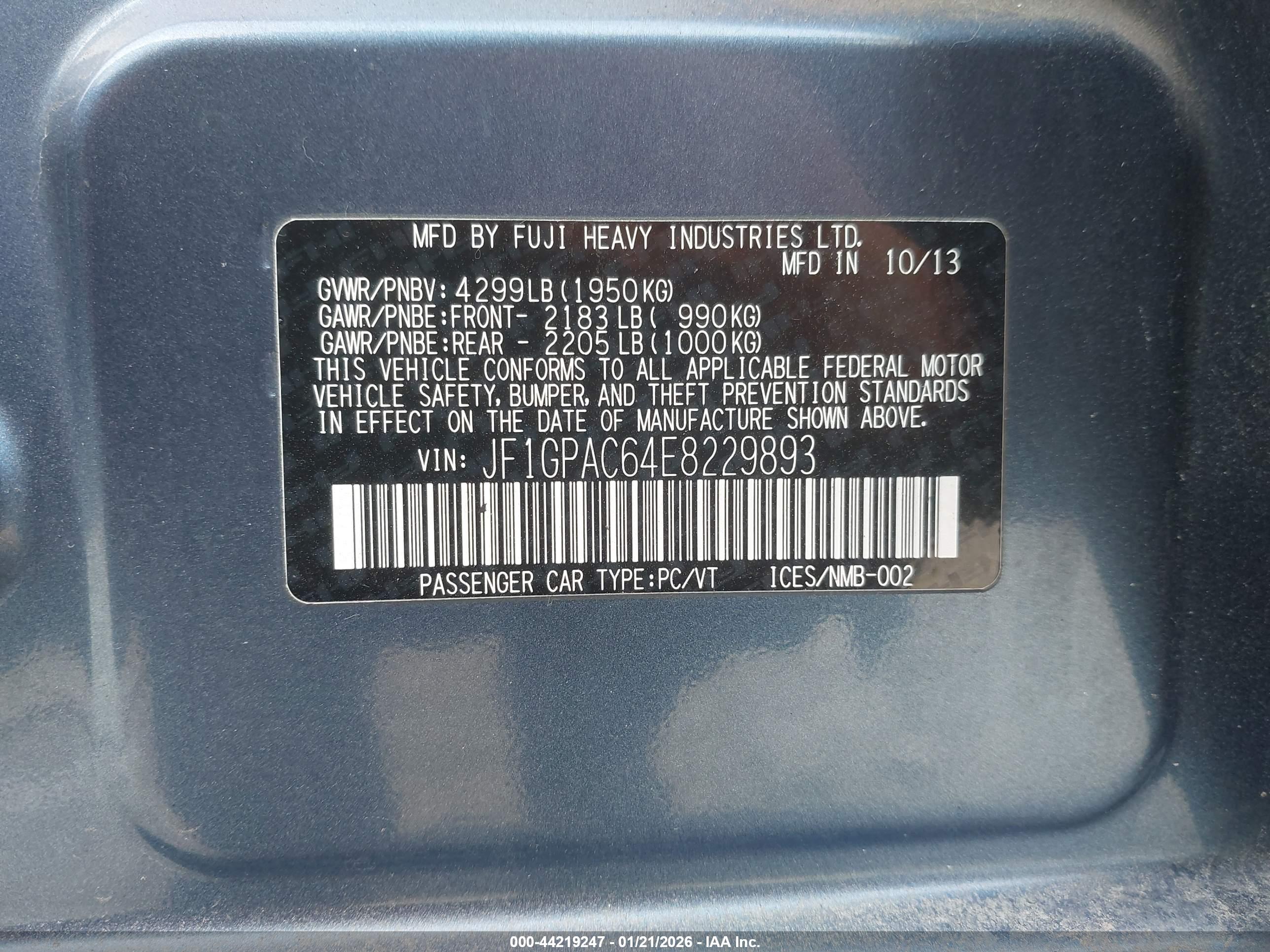 SUBARU IMPREZA image 9