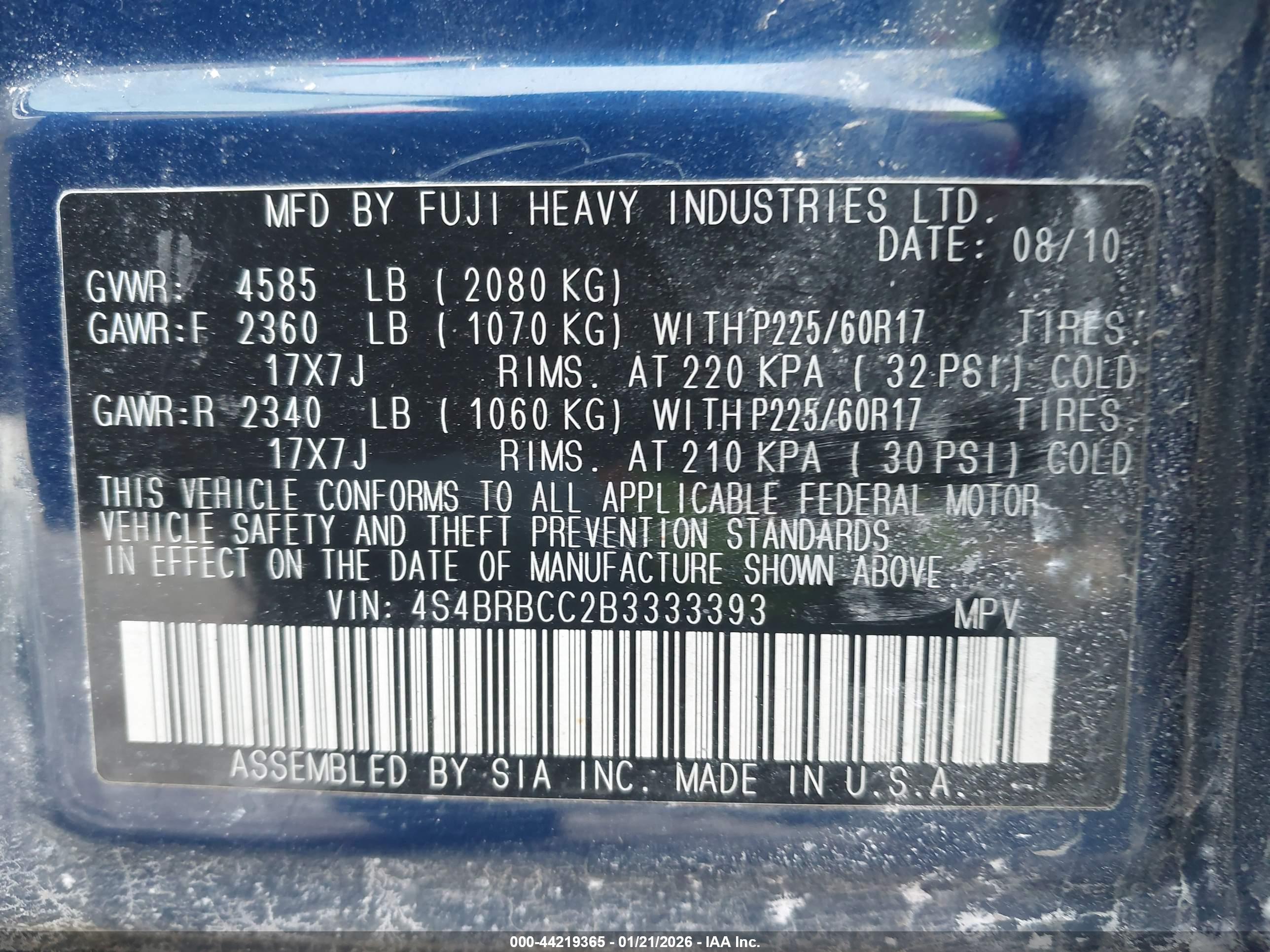 SUBARU OUTBACK image 9
