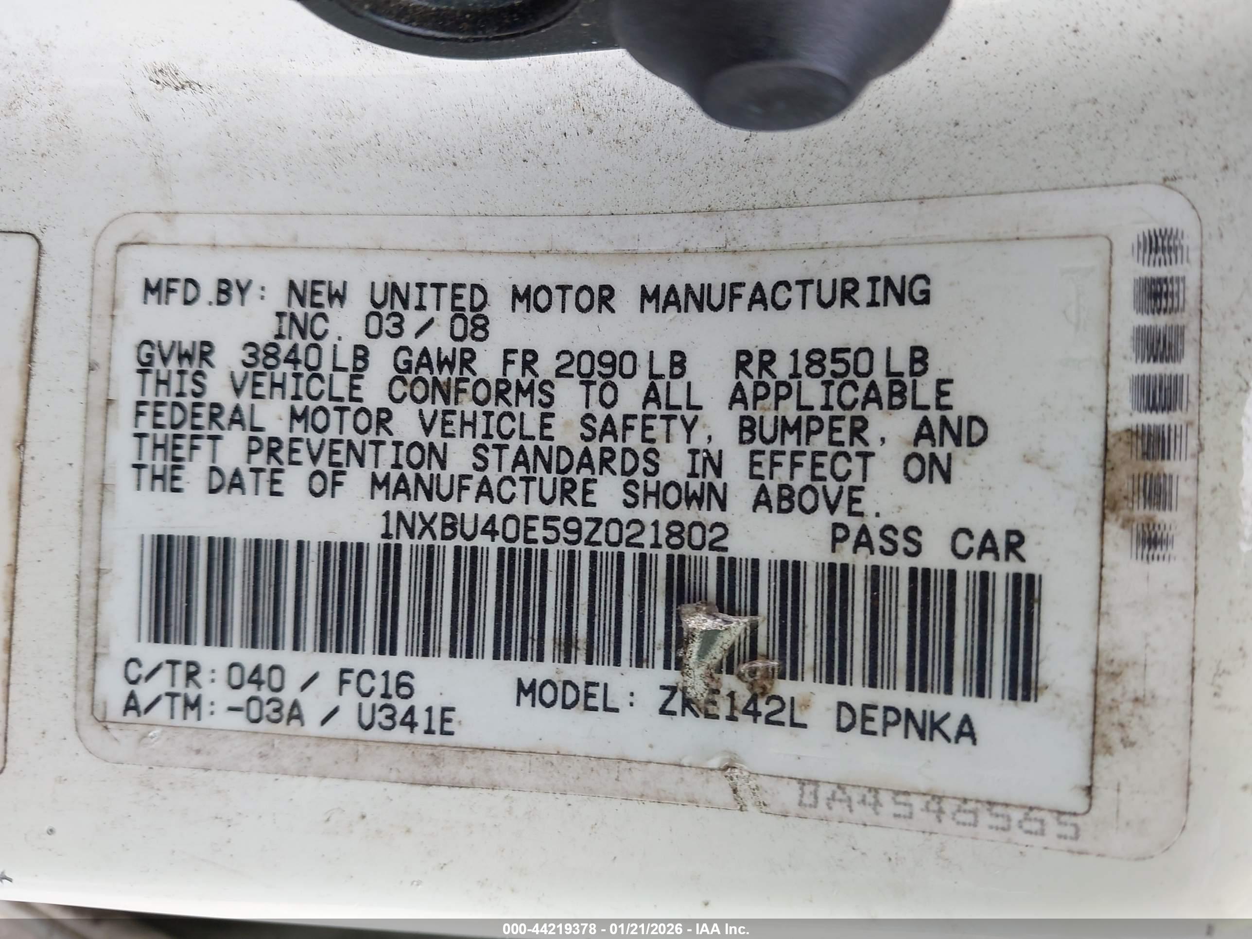 TOYOTA COROLLA image 9