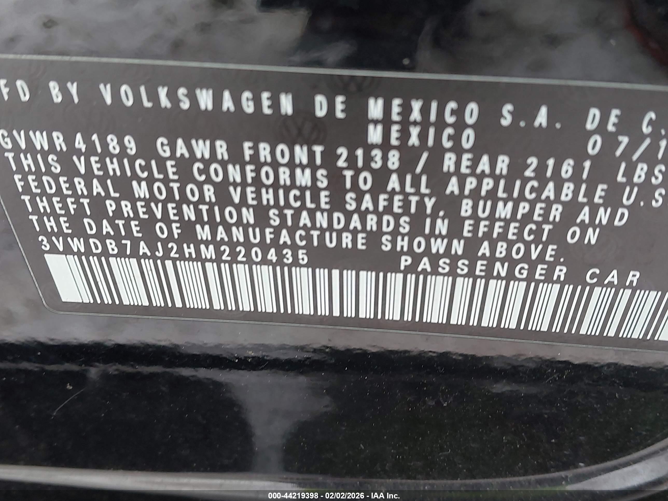 VOLKSWAGEN JETTA image 9