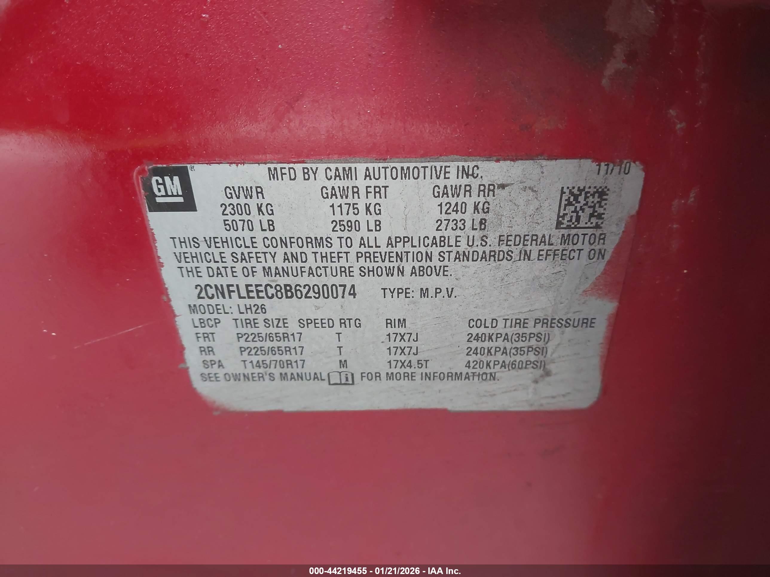 CHEVROLET EQUINOX image 9