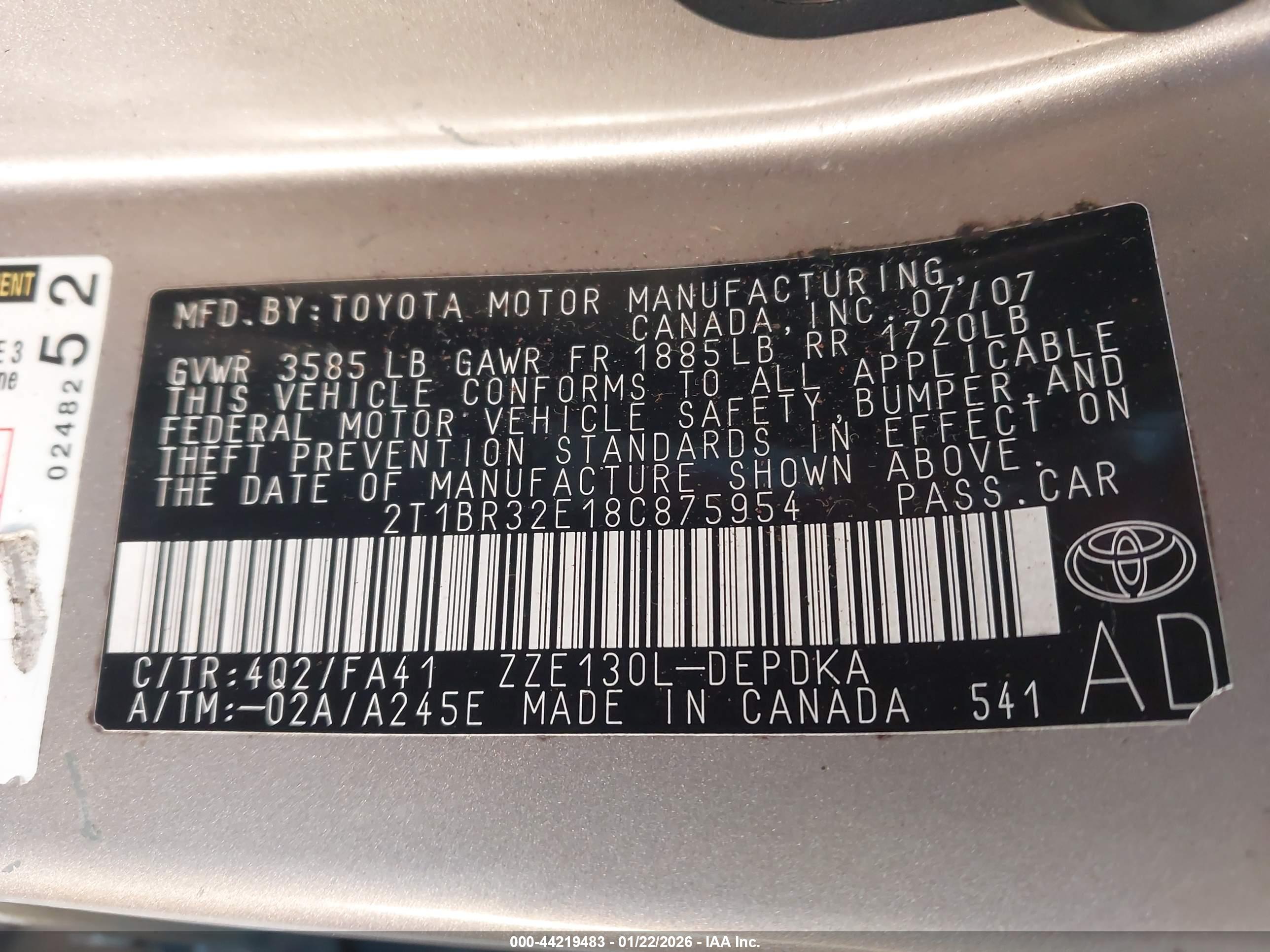 TOYOTA COROLLA image 9