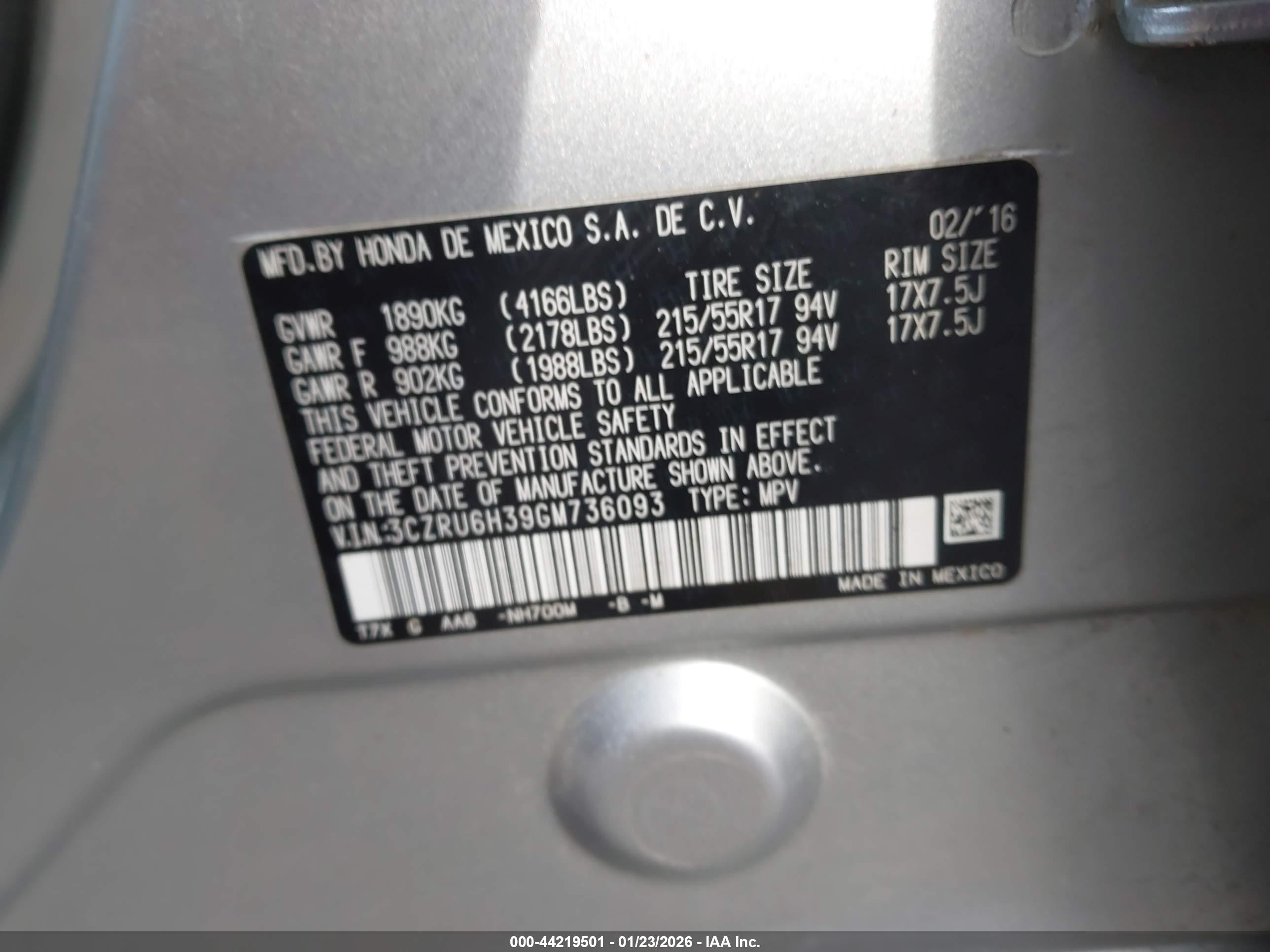 HONDA HR-V image 9